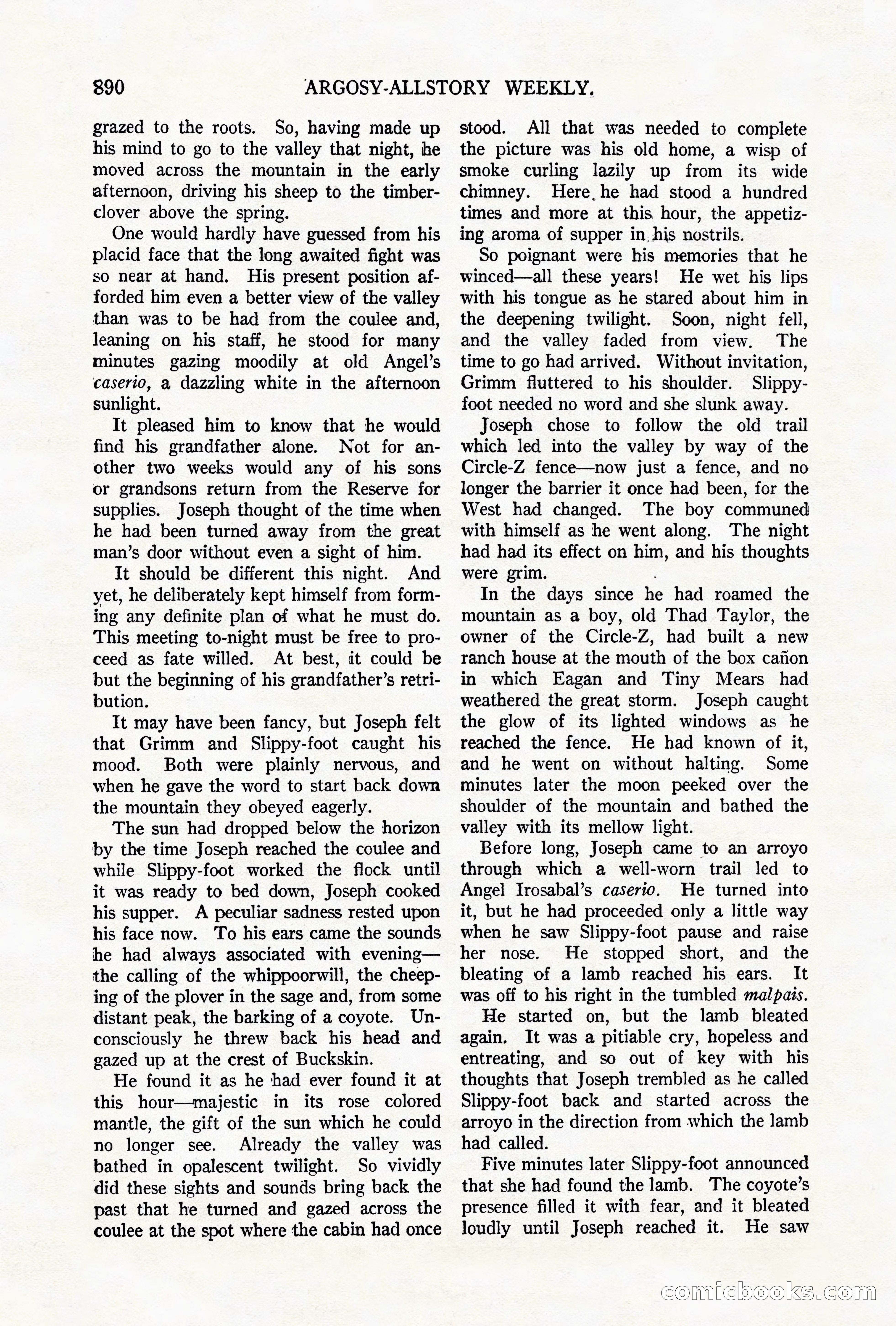 Argosy All-Story Weekly, October 6, 1923 — page 108 of 196