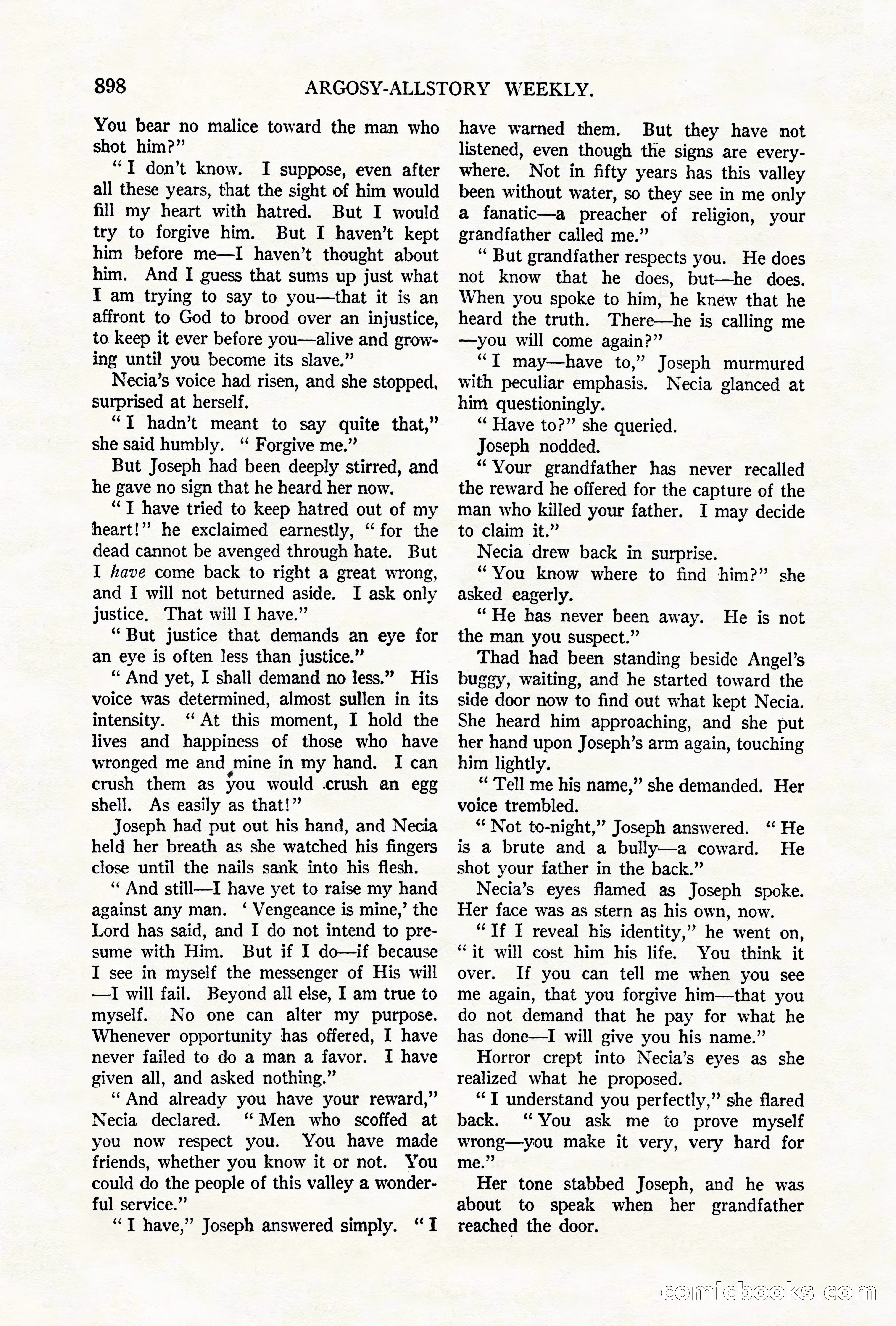 Argosy All-Story Weekly, October 6, 1923 — page 116 of 196