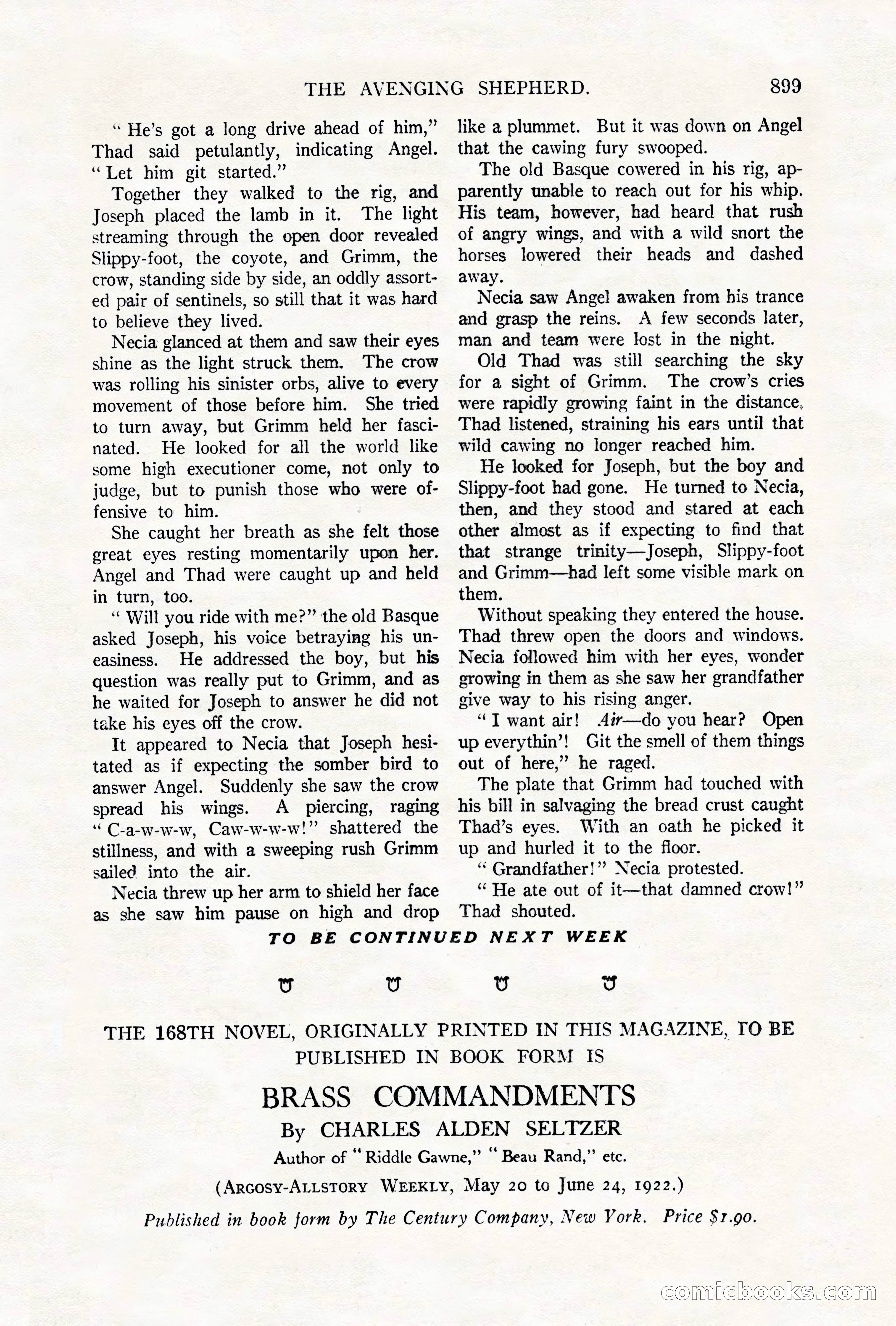 Argosy All-Story Weekly, October 6, 1923 — page 117 of 196