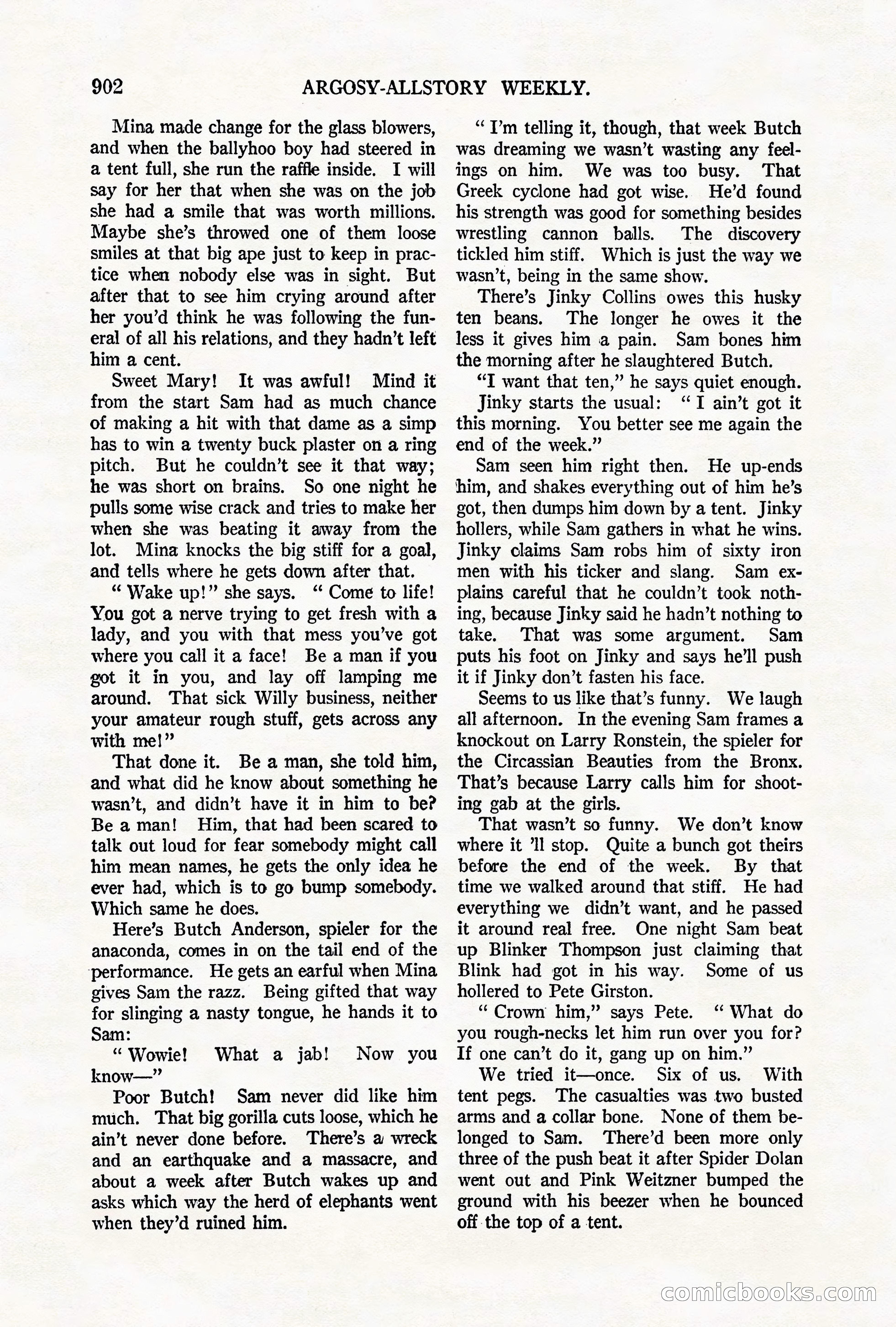 Argosy All-Story Weekly, October 6, 1923 — page 120 of 196