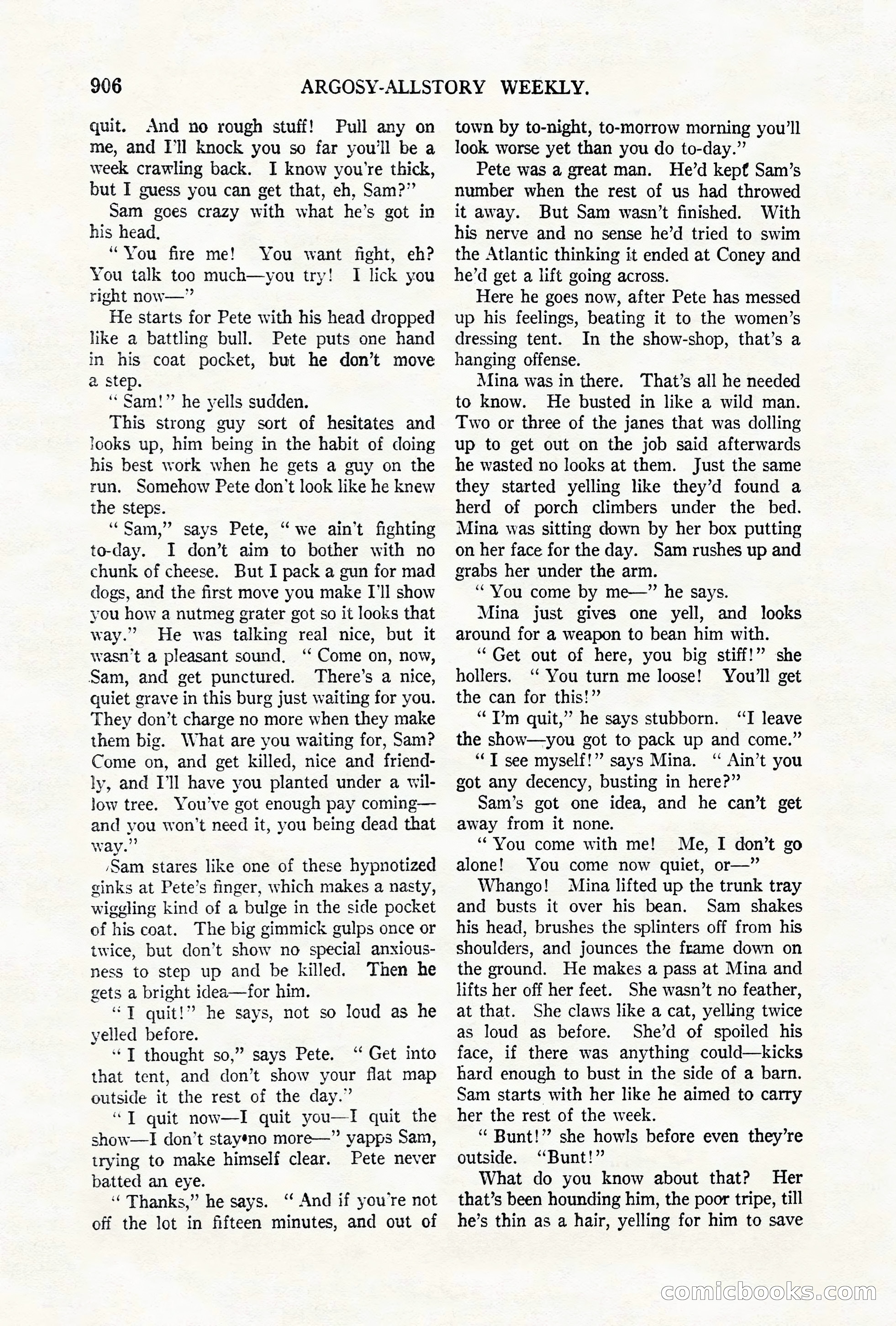 Argosy All-Story Weekly, October 6, 1923 — page 124 of 196