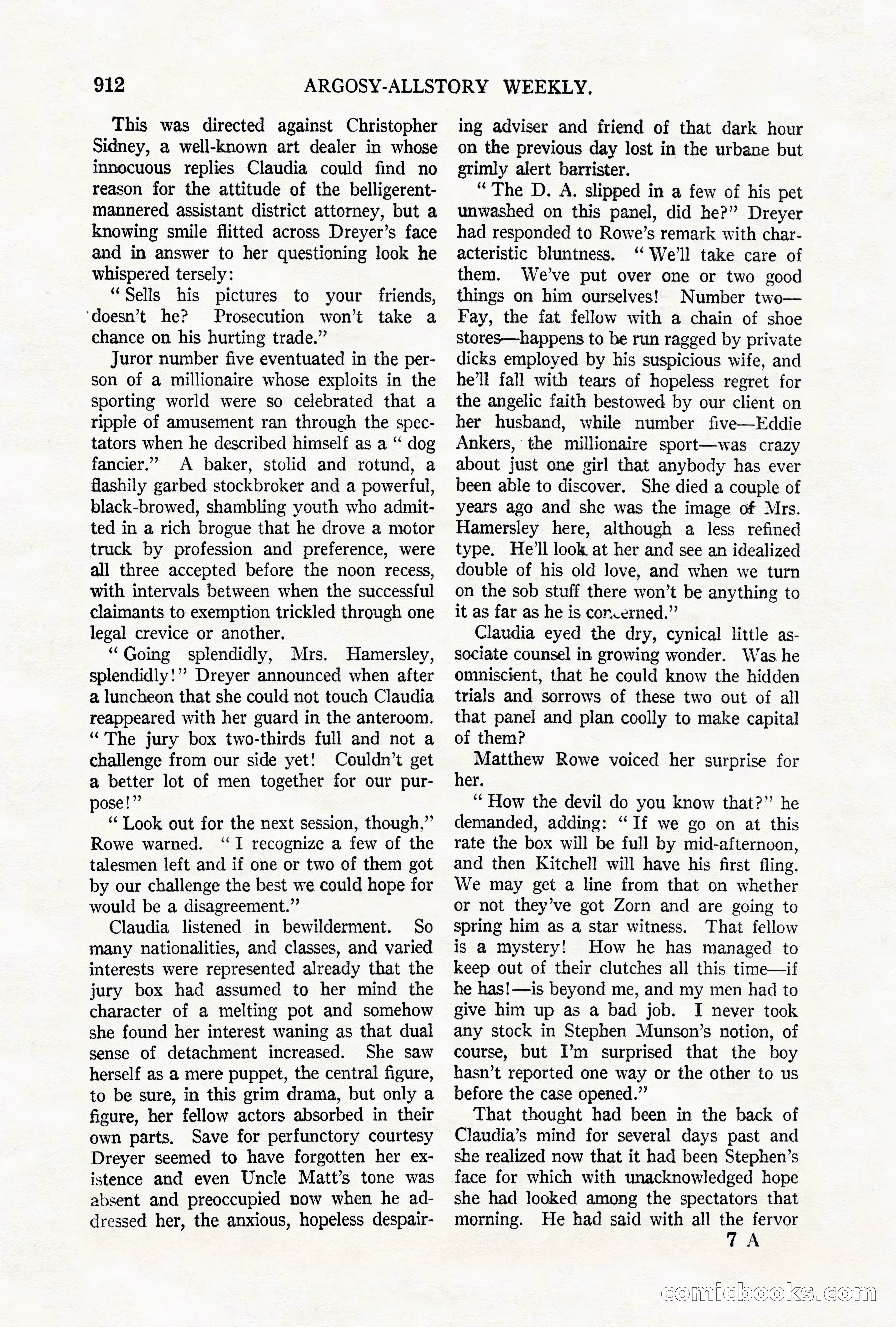 Argosy All-Story Weekly, October 6, 1923 — page 130 of 196