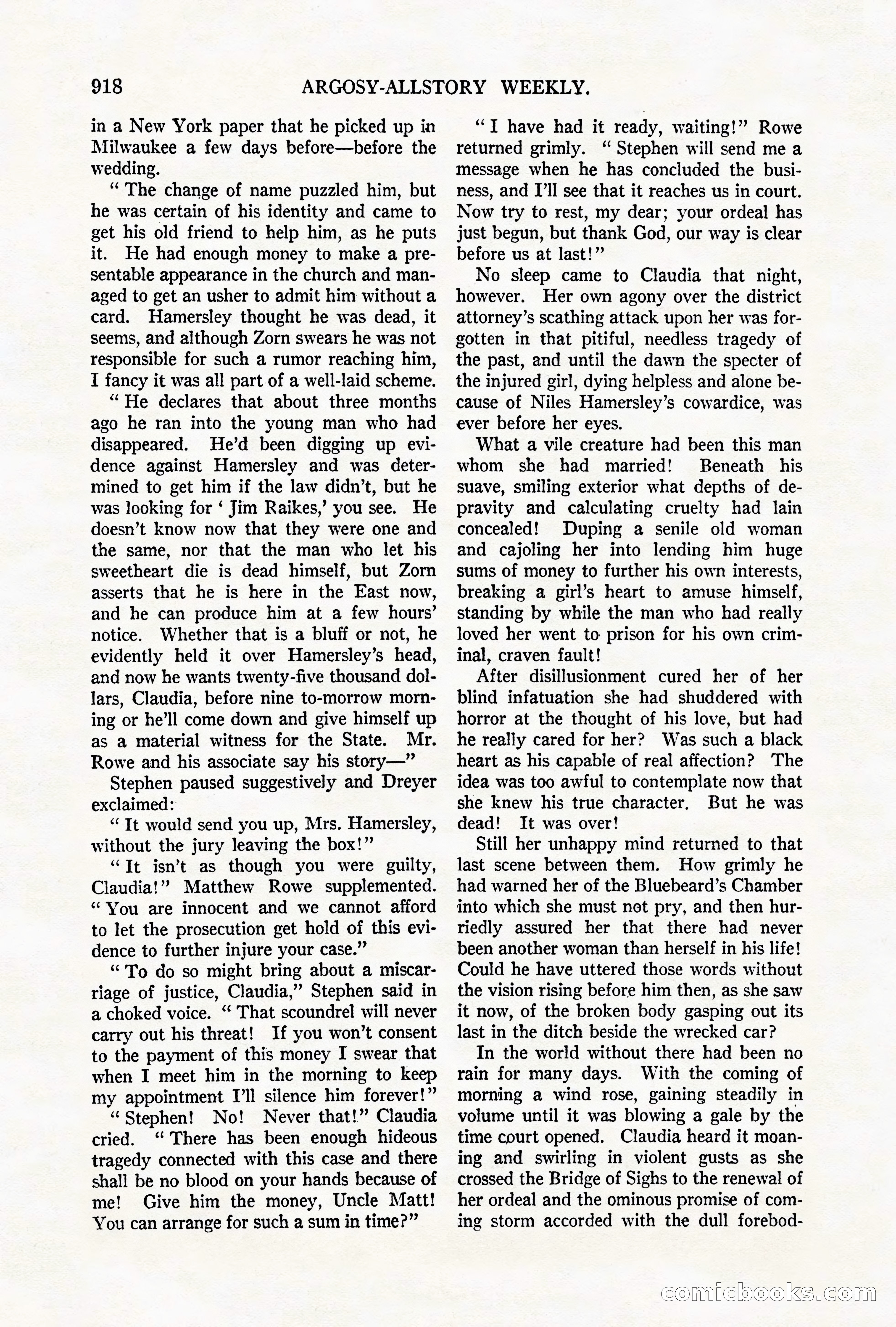 Argosy All-Story Weekly, October 6, 1923 — page 136 of 196