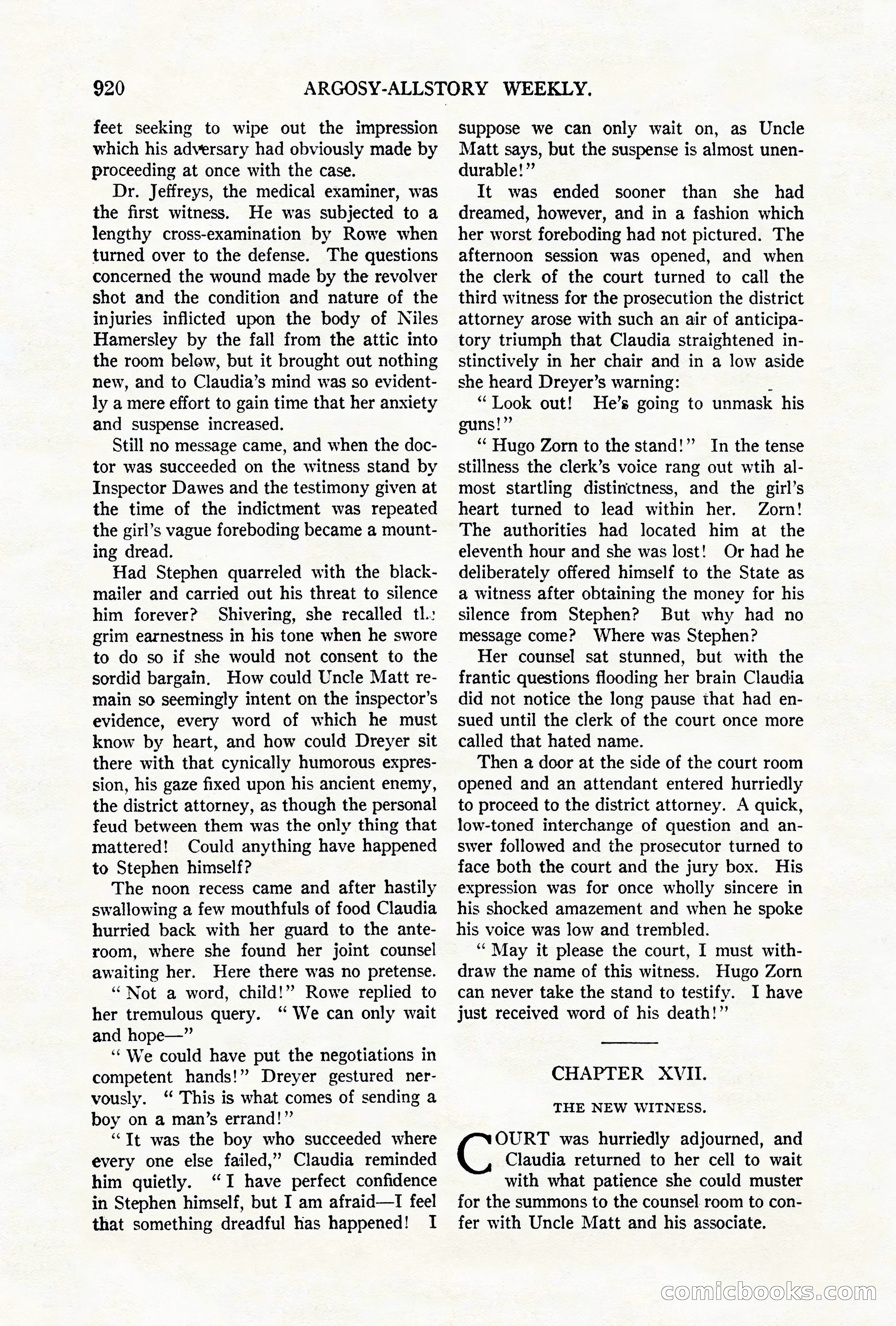 Argosy All-Story Weekly, October 6, 1923 — page 138 of 196