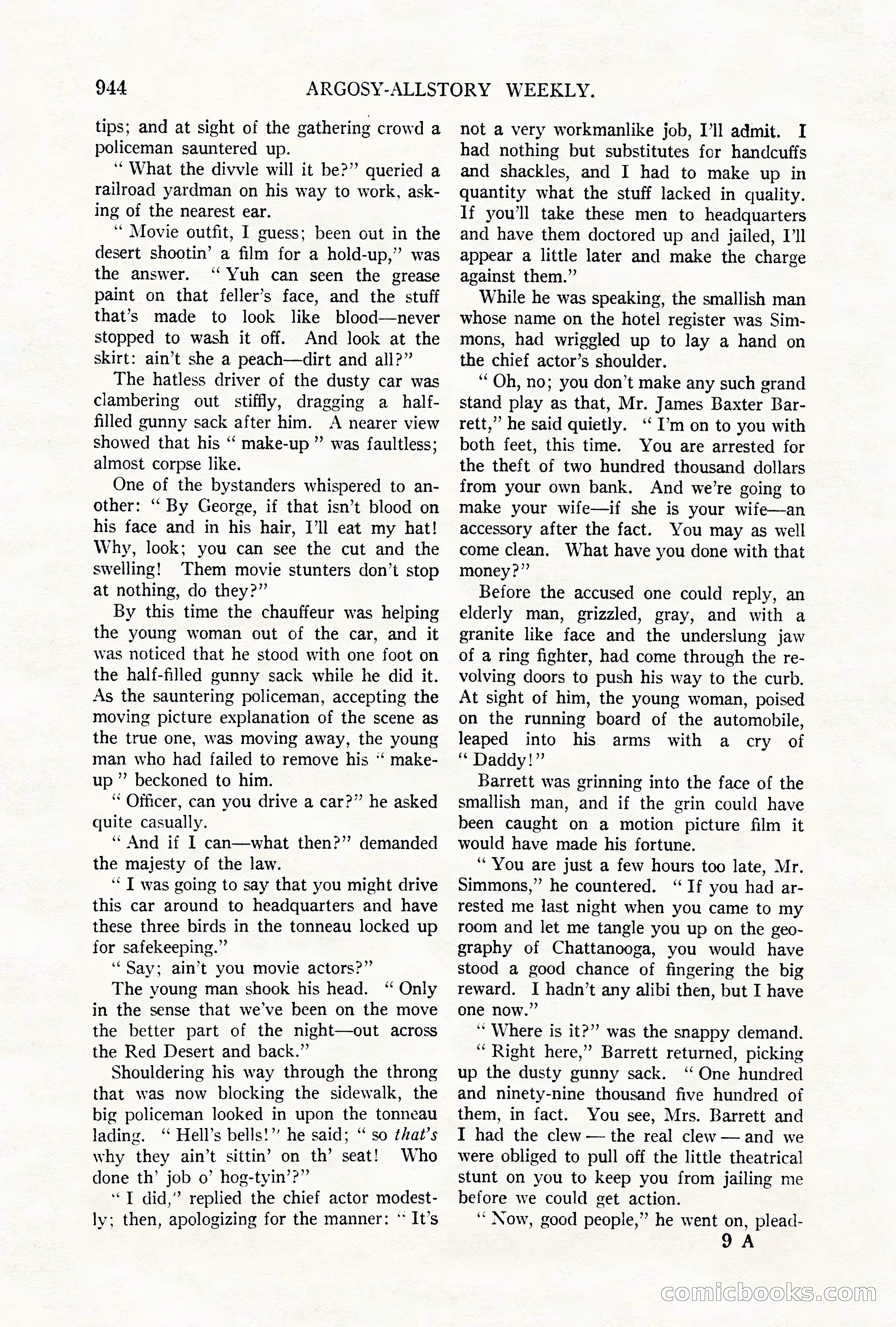 Argosy All-Story Weekly, October 6, 1923 — page 162 of 196