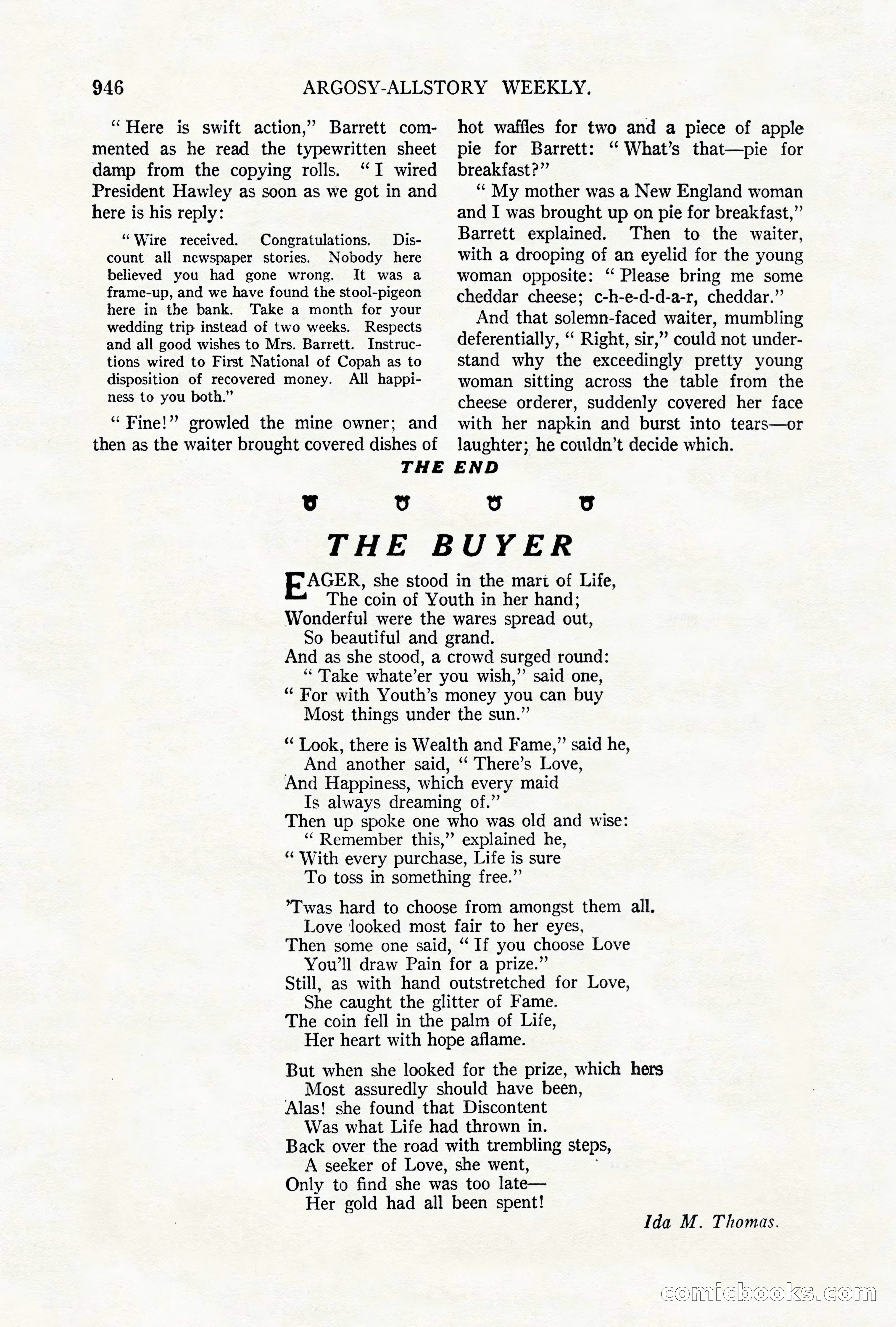 Argosy All-Story Weekly, October 6, 1923 — page 164 of 196