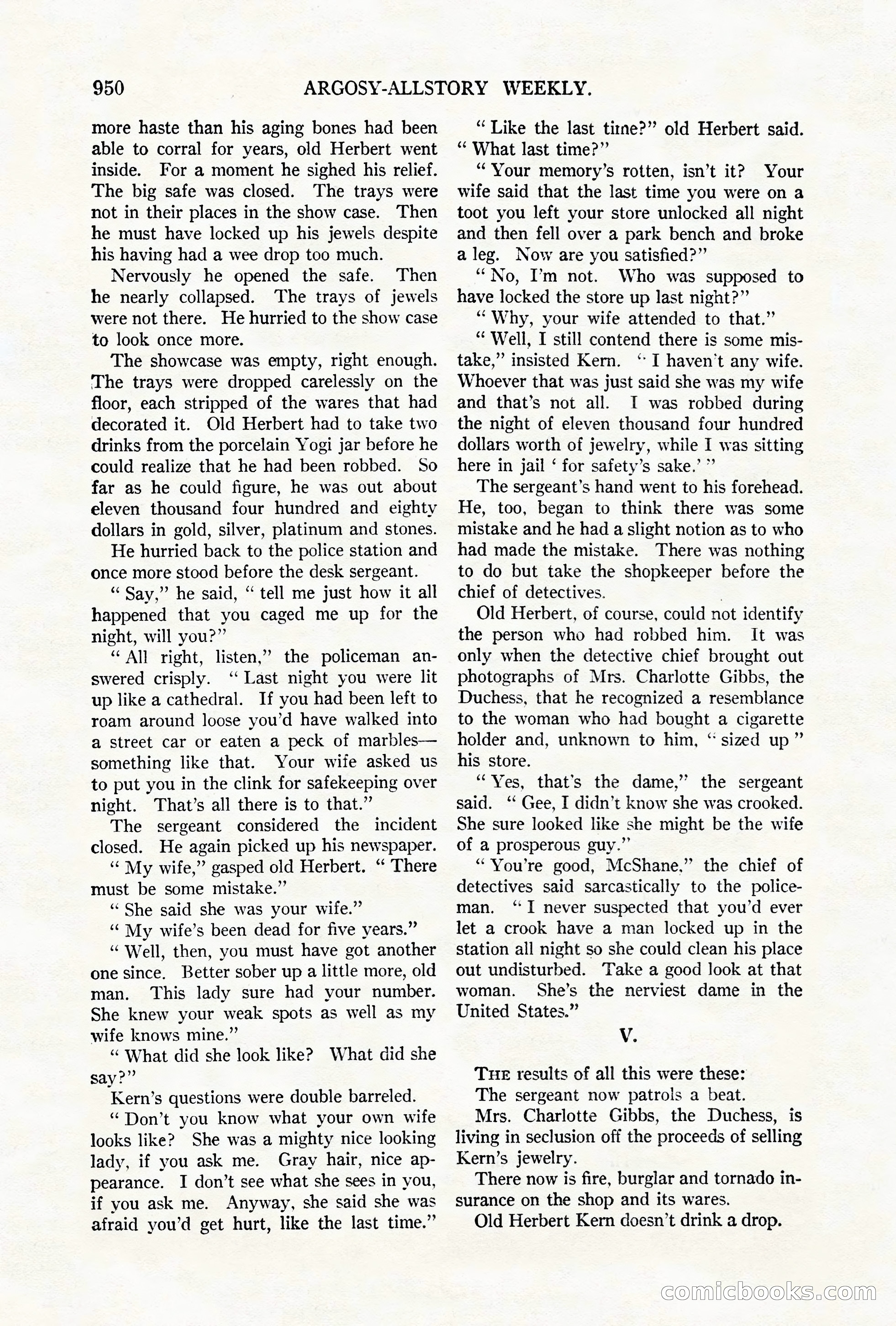 Argosy All-Story Weekly, October 6, 1923 — page 168 of 196