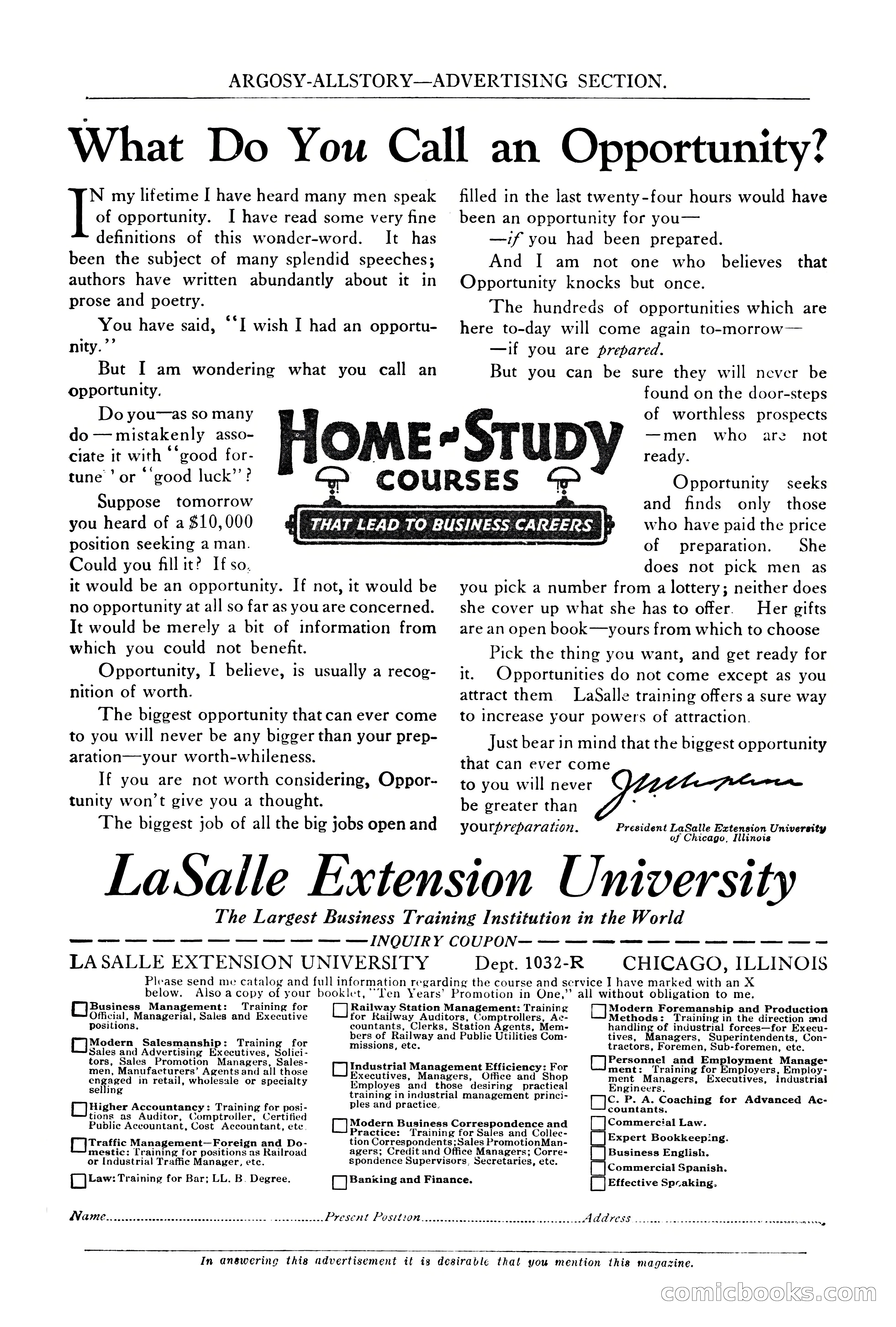 Argosy All-Story Weekly, October 6, 1923 — page 189 of 196
