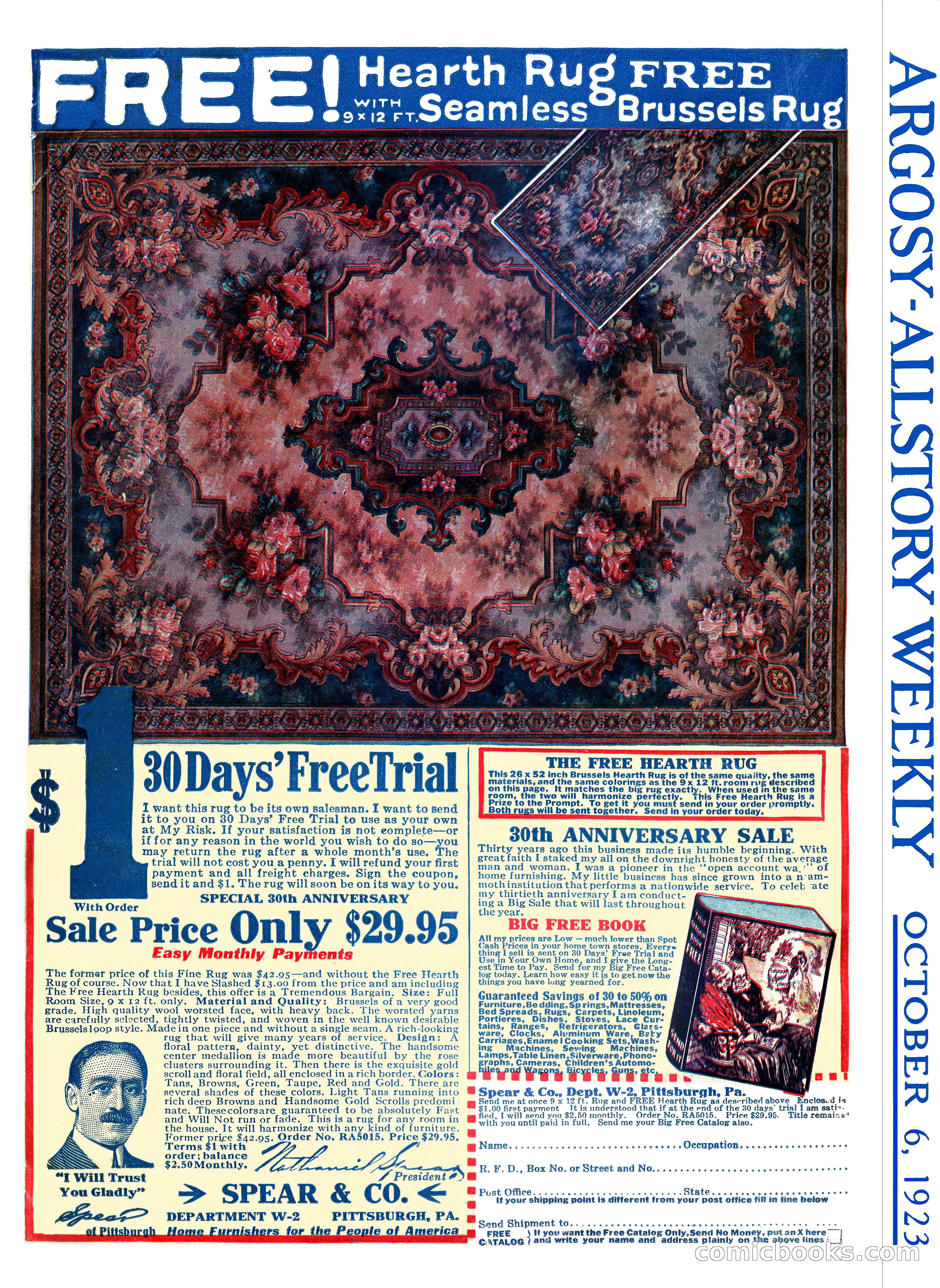 Argosy All-Story Weekly, October 6, 1923 — page 196 of 196