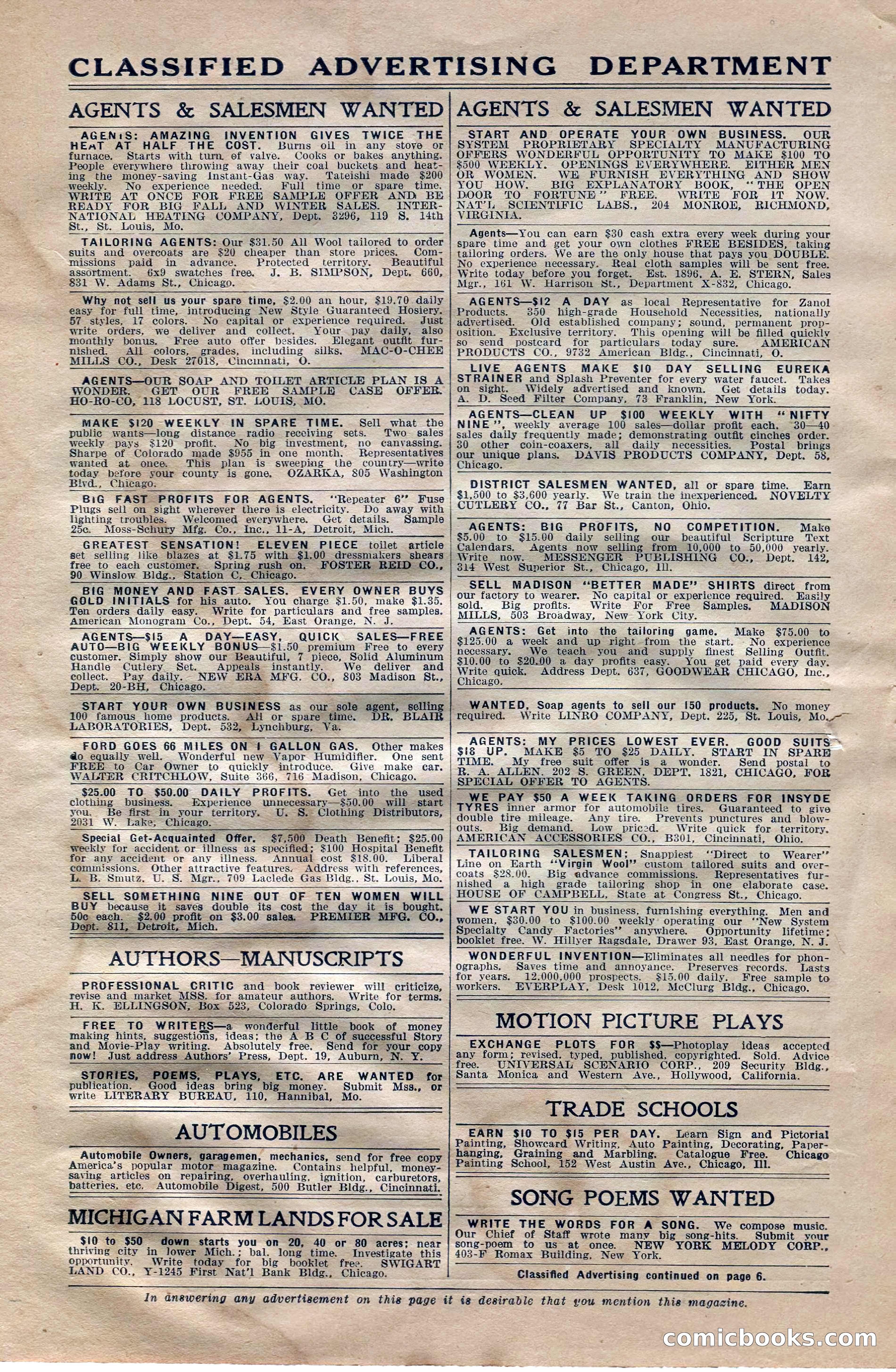 Argosy All-Story Weekly, October 6, 1923 — page 6 of 196