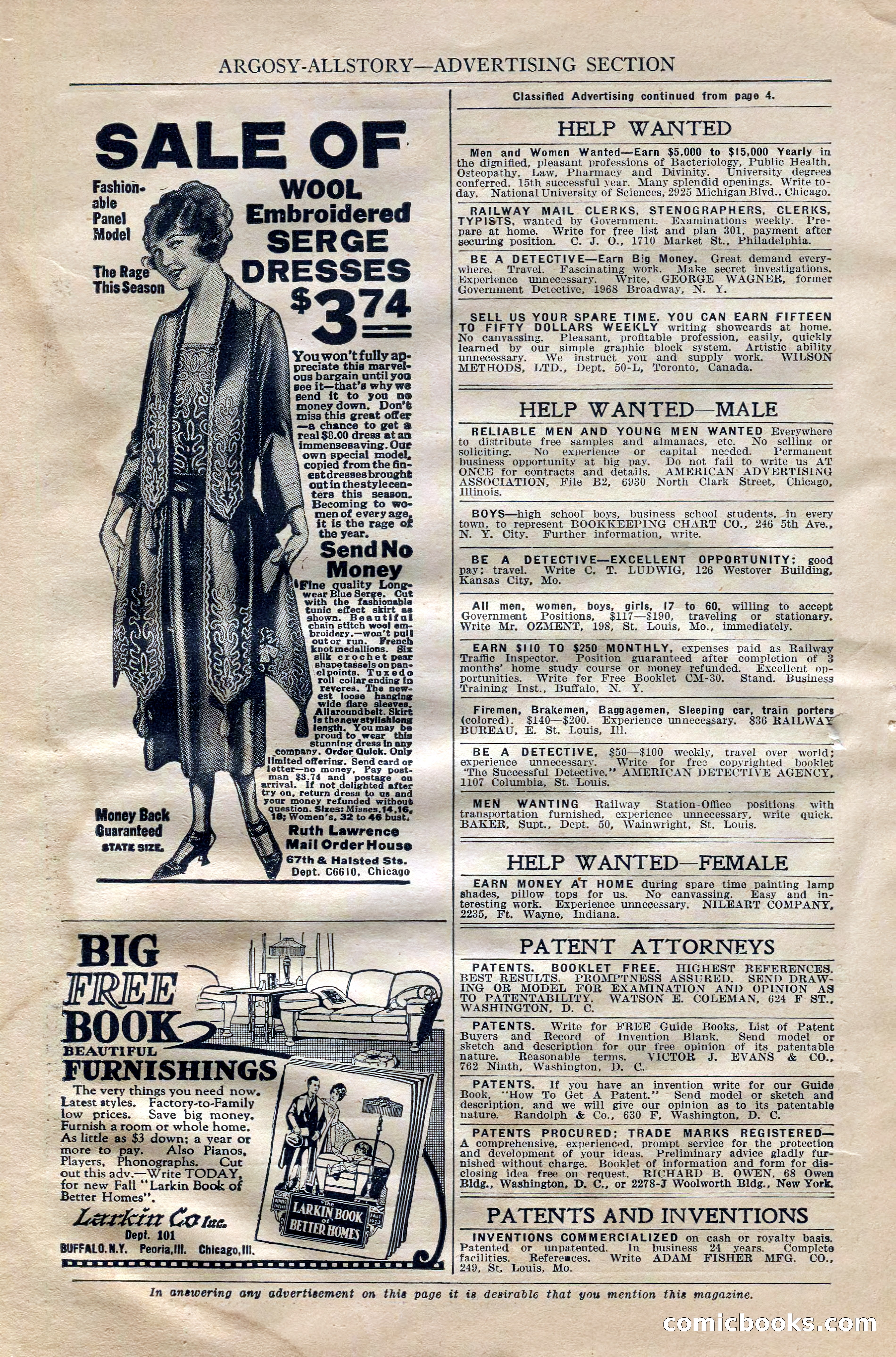 Argosy All-Story Weekly, October 6, 1923 — page 8 of 196