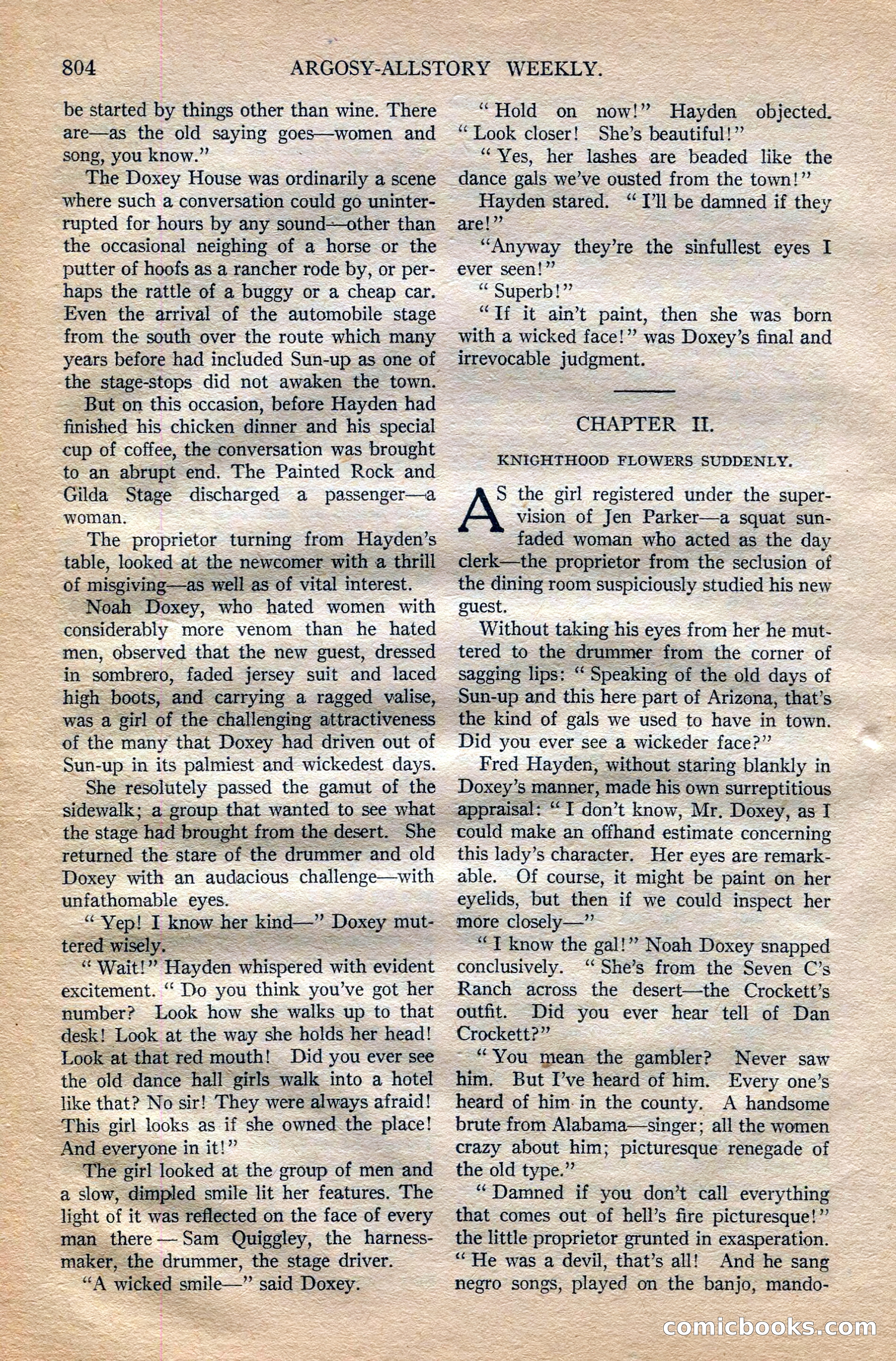 Argosy All-Story Weekly, October 6, 1923 — page 22 of 196