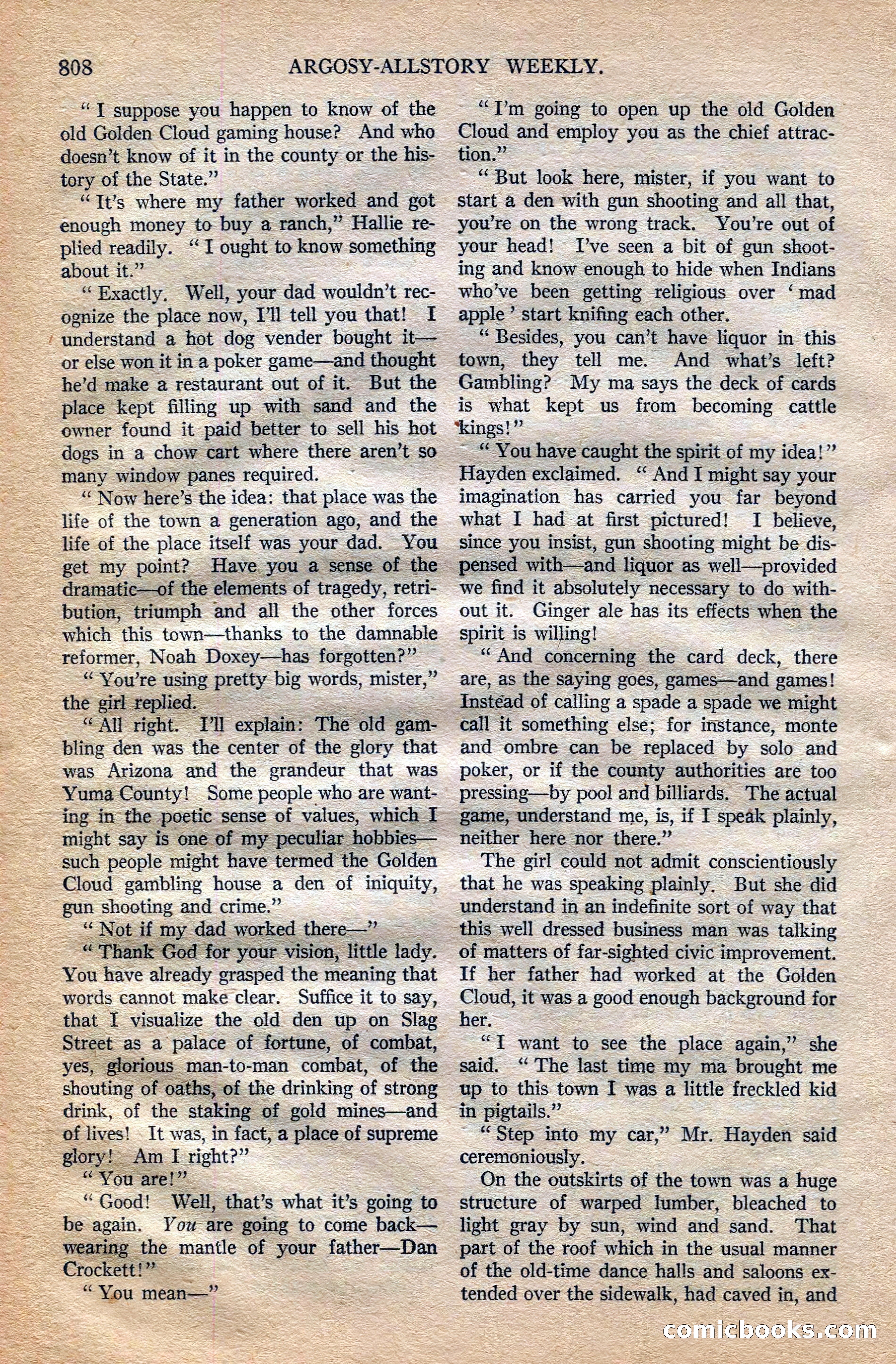 Argosy All-Story Weekly, October 6, 1923 — page 26 of 196