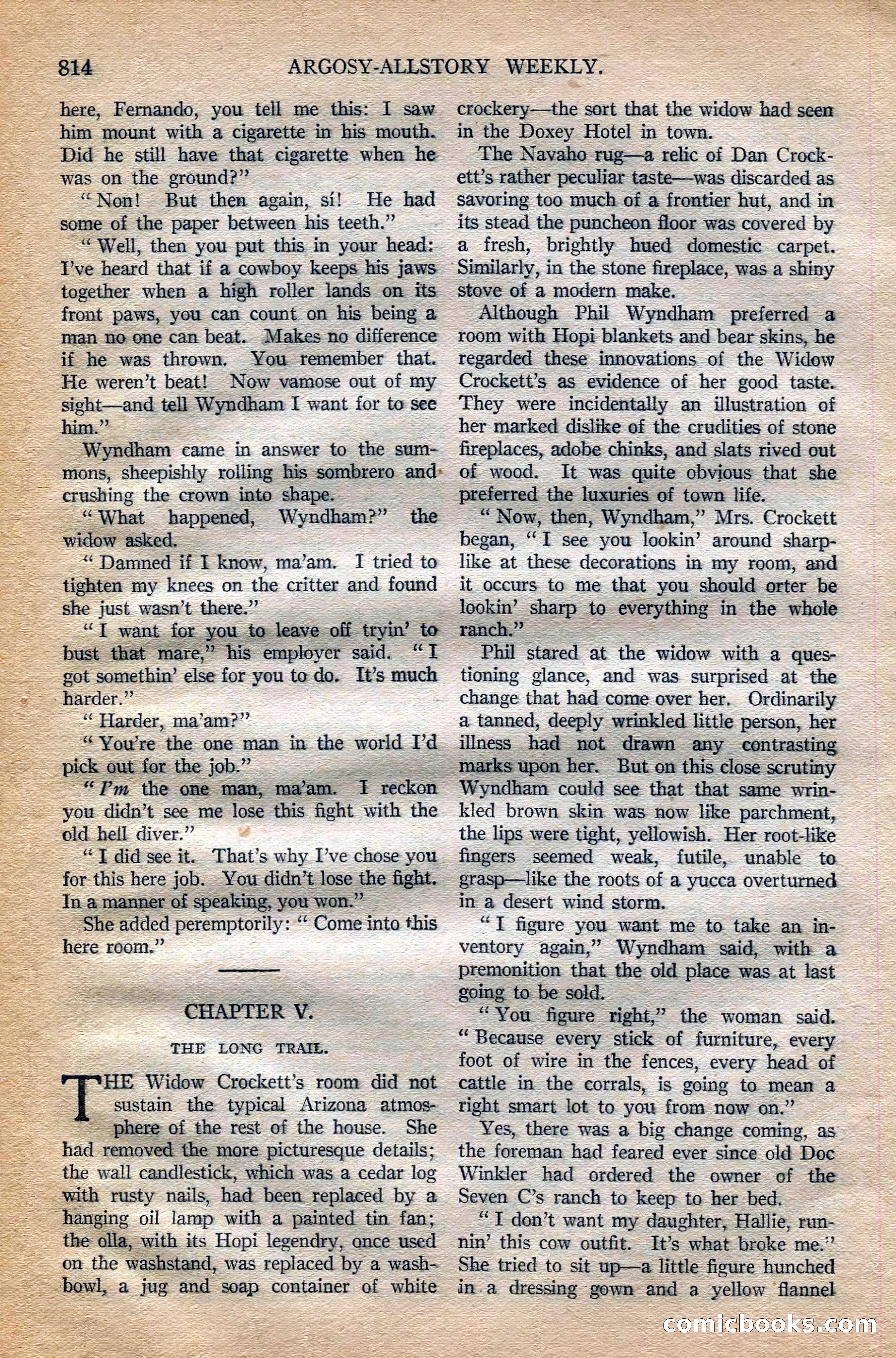Argosy All-Story Weekly, October 6, 1923 — page 32 of 196