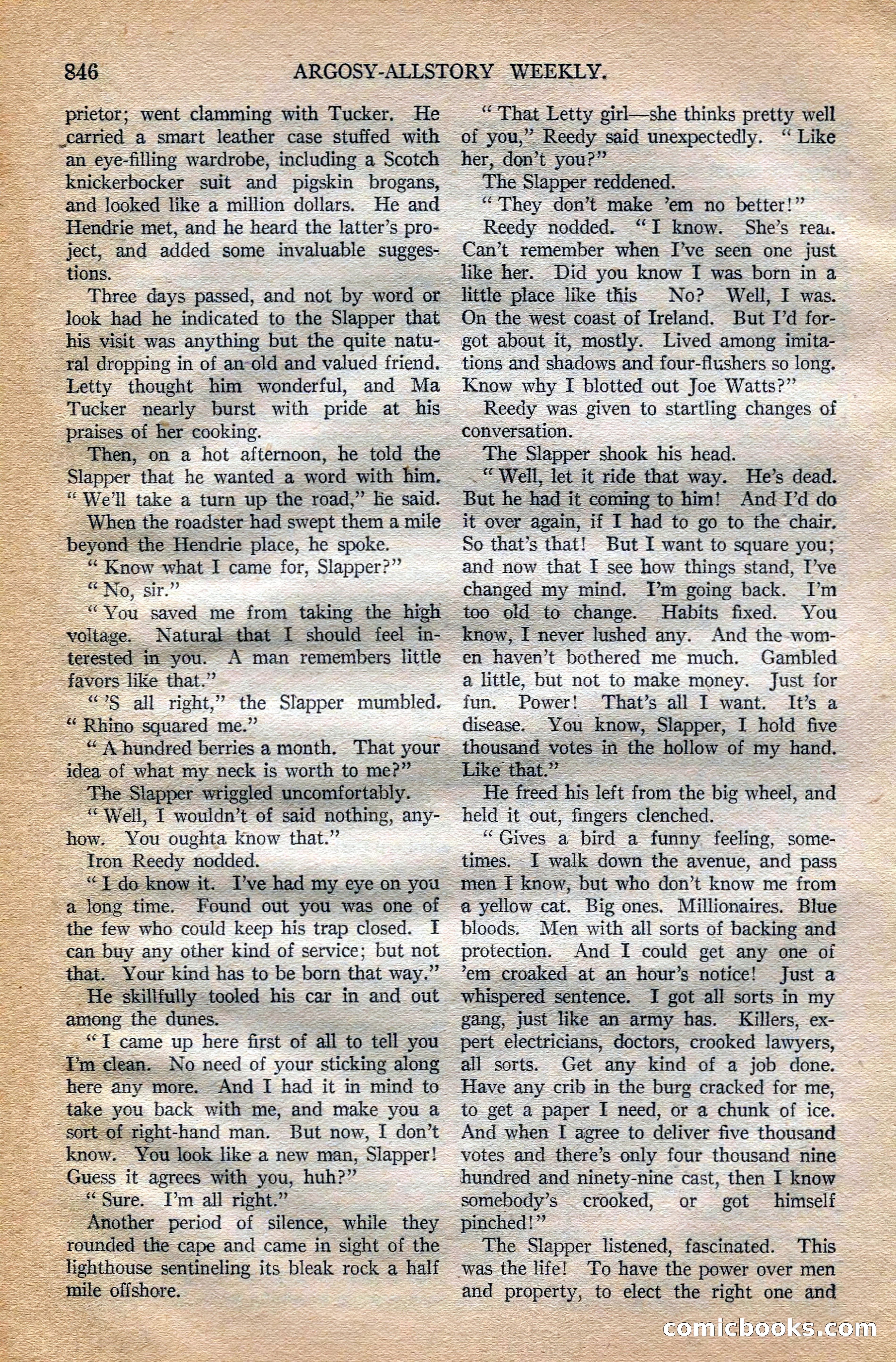 Argosy All-Story Weekly, October 6, 1923 — page 64 of 196