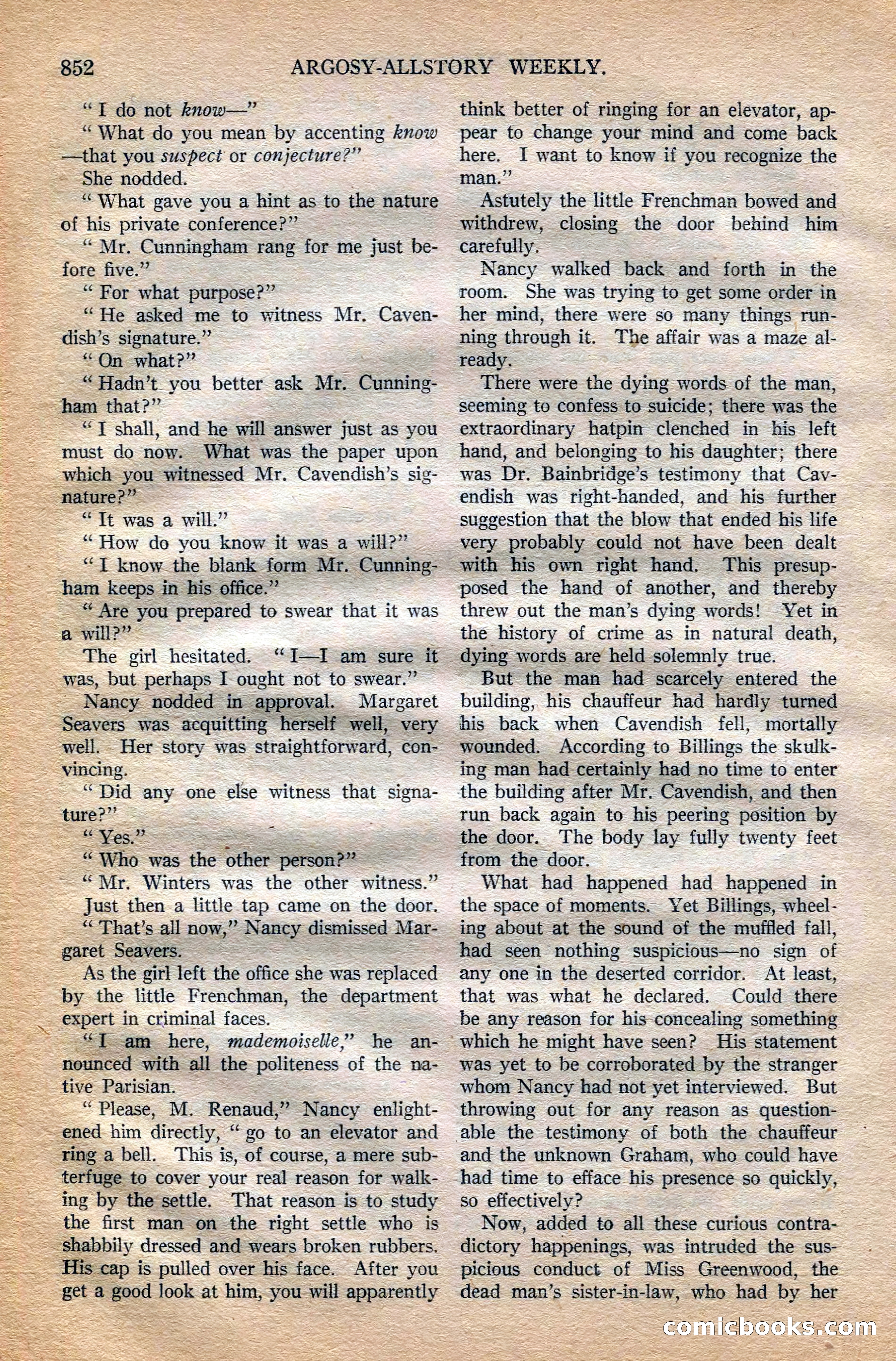 Argosy All-Story Weekly, October 6, 1923 — page 70 of 196