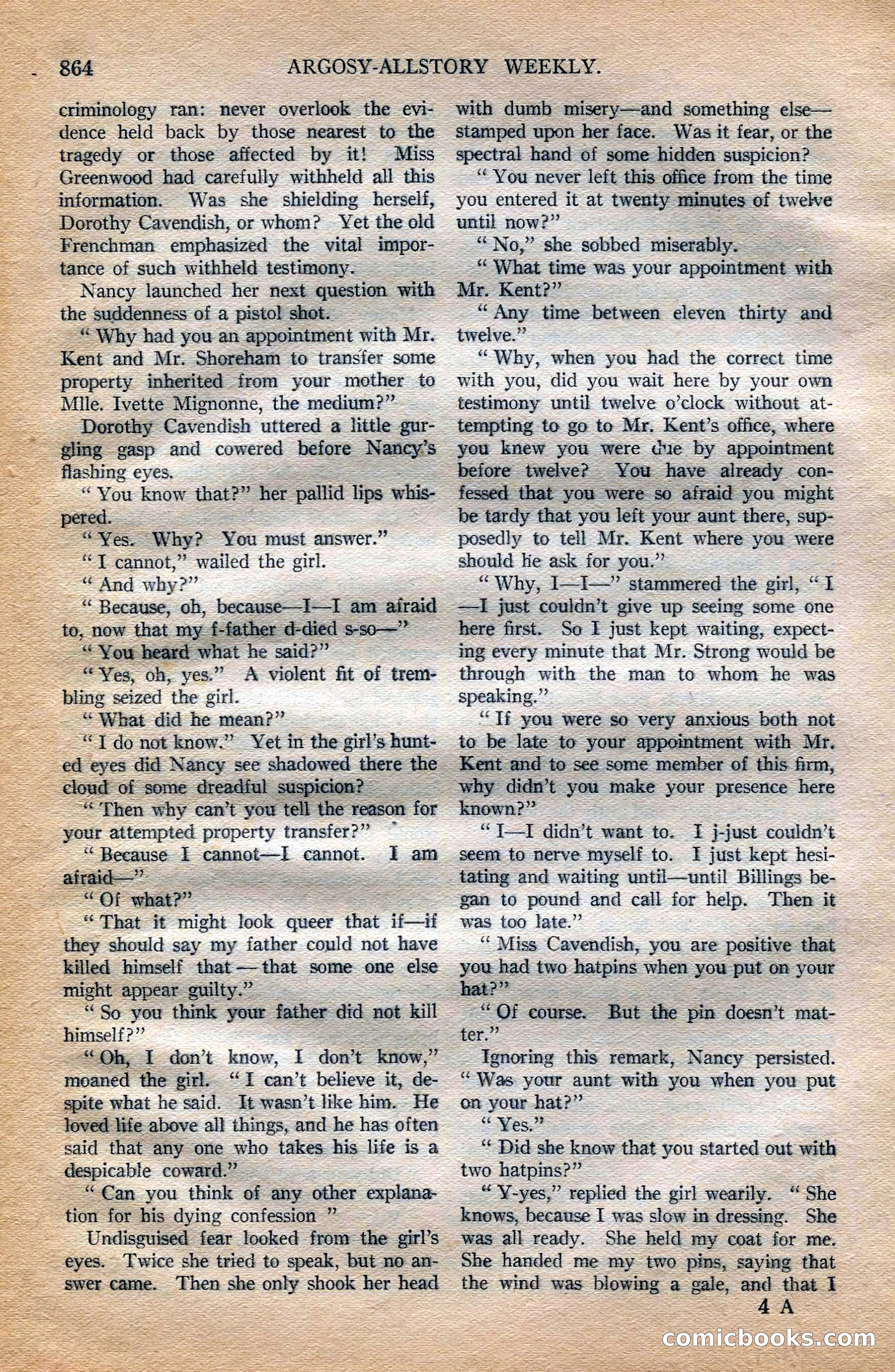 Argosy All-Story Weekly, October 6, 1923 — page 82 of 196