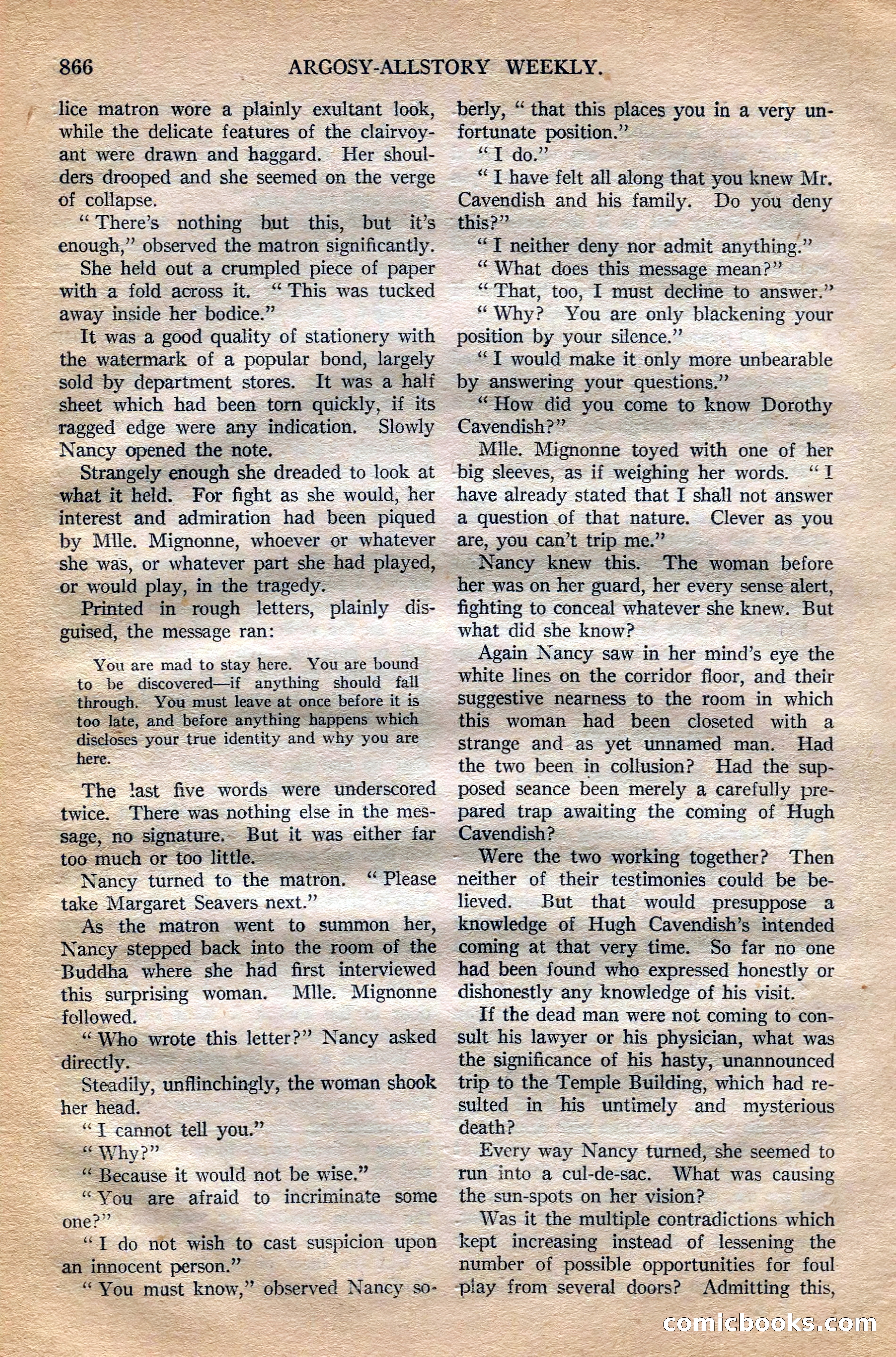 Argosy All-Story Weekly, October 6, 1923 — page 84 of 196
