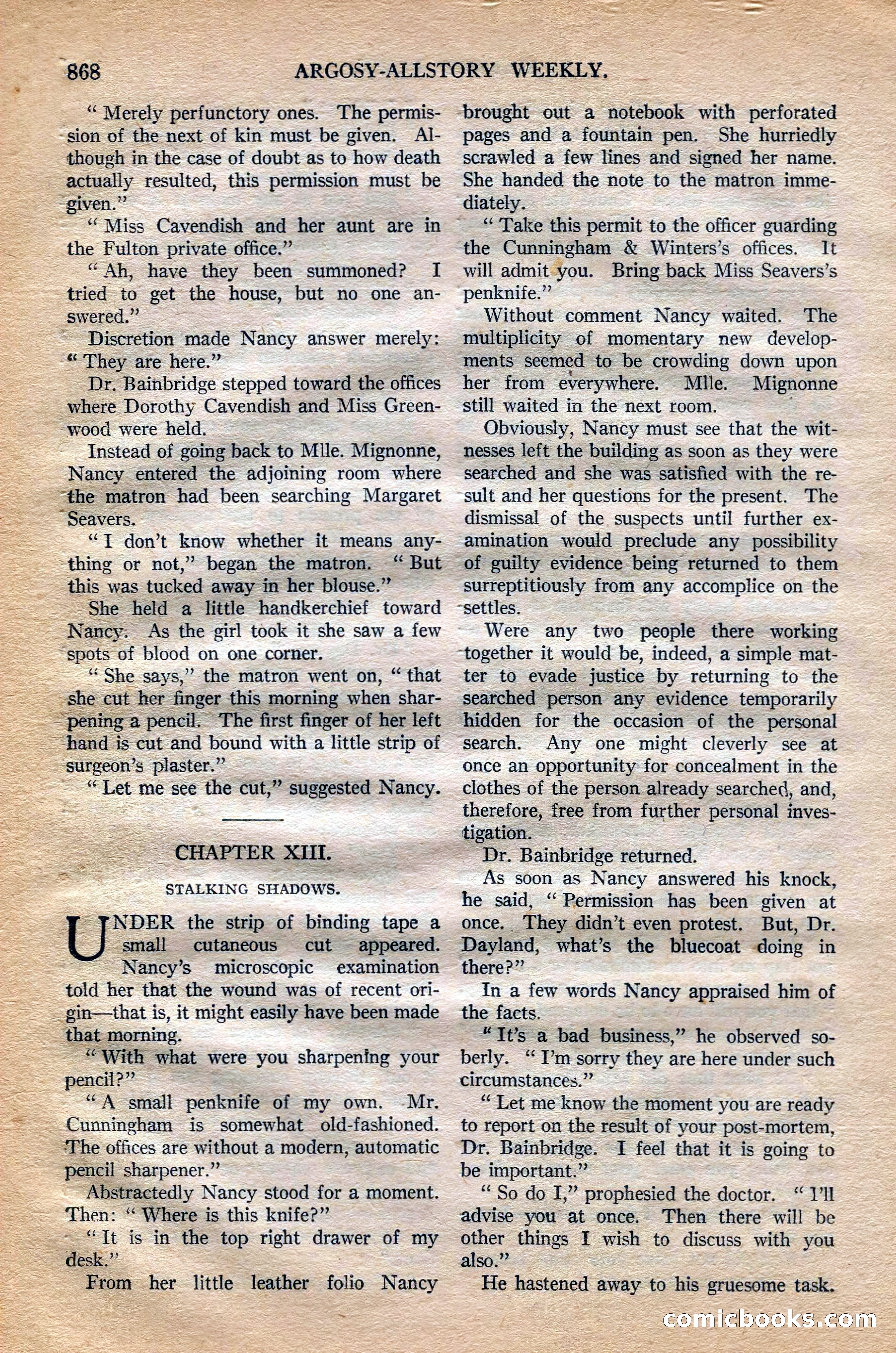Argosy All-Story Weekly, October 6, 1923 — page 86 of 196