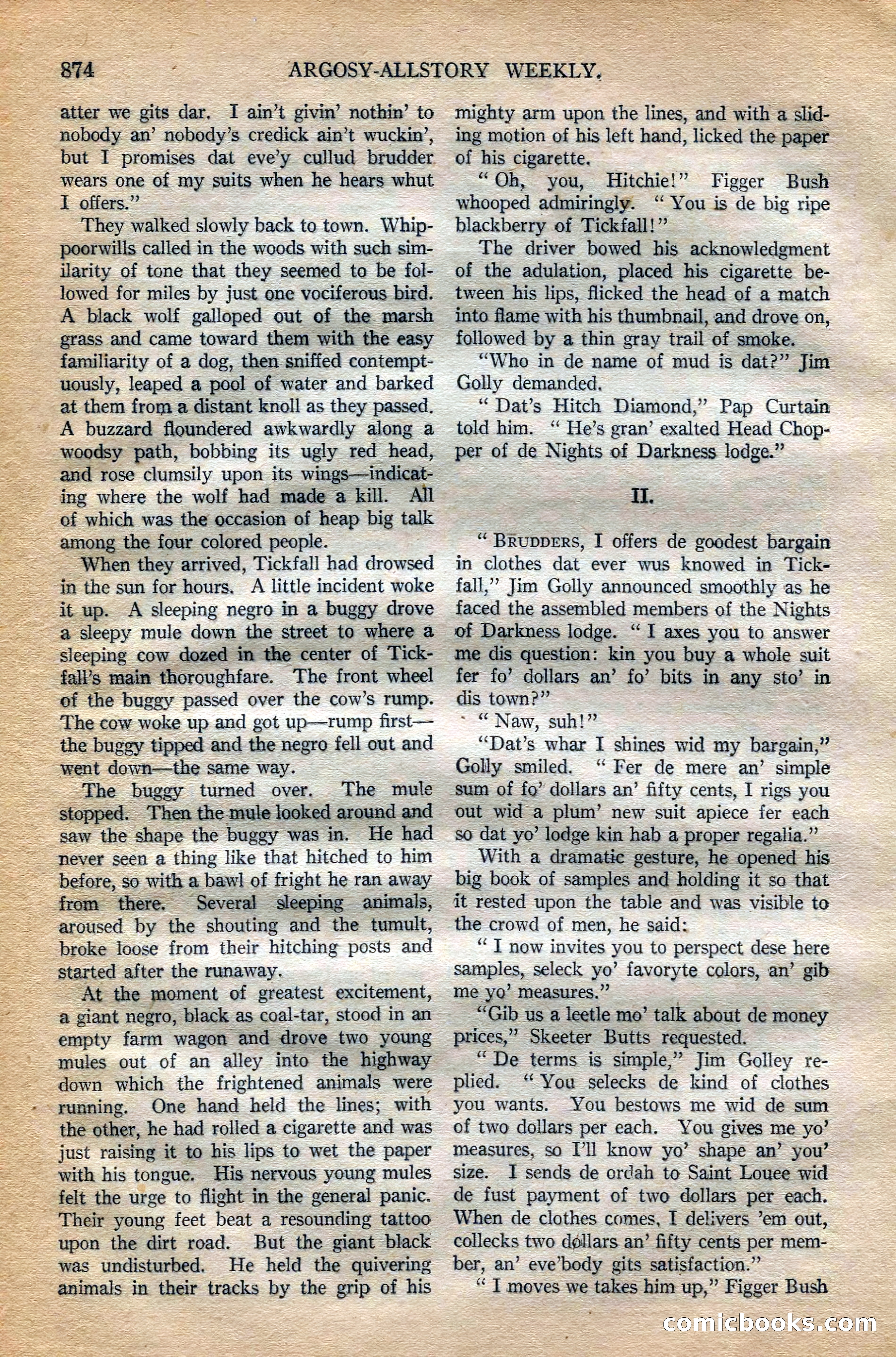 Argosy All-Story Weekly, October 6, 1923 — page 92 of 196