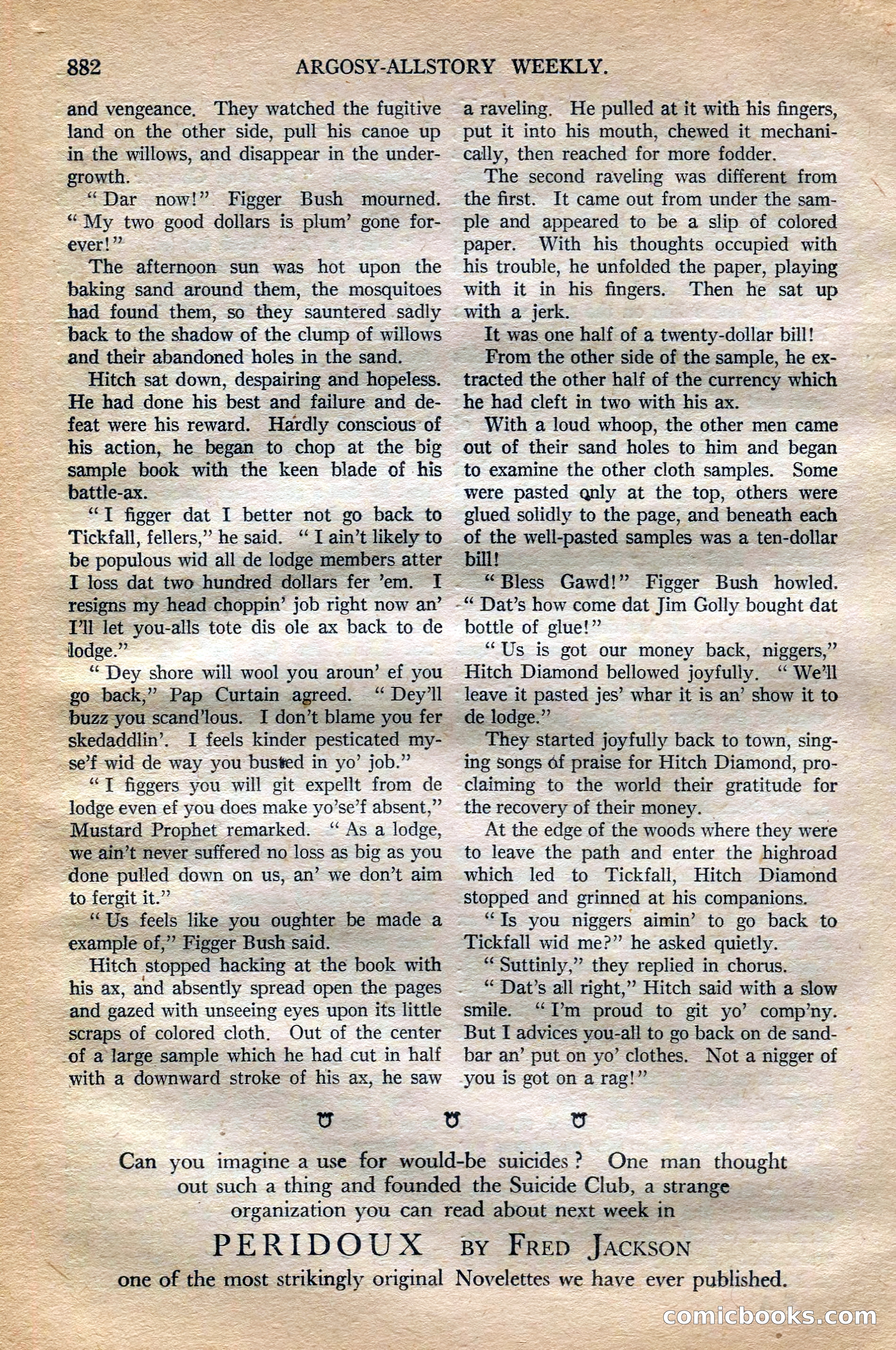 Argosy All-Story Weekly, October 6, 1923 — page 100 of 196