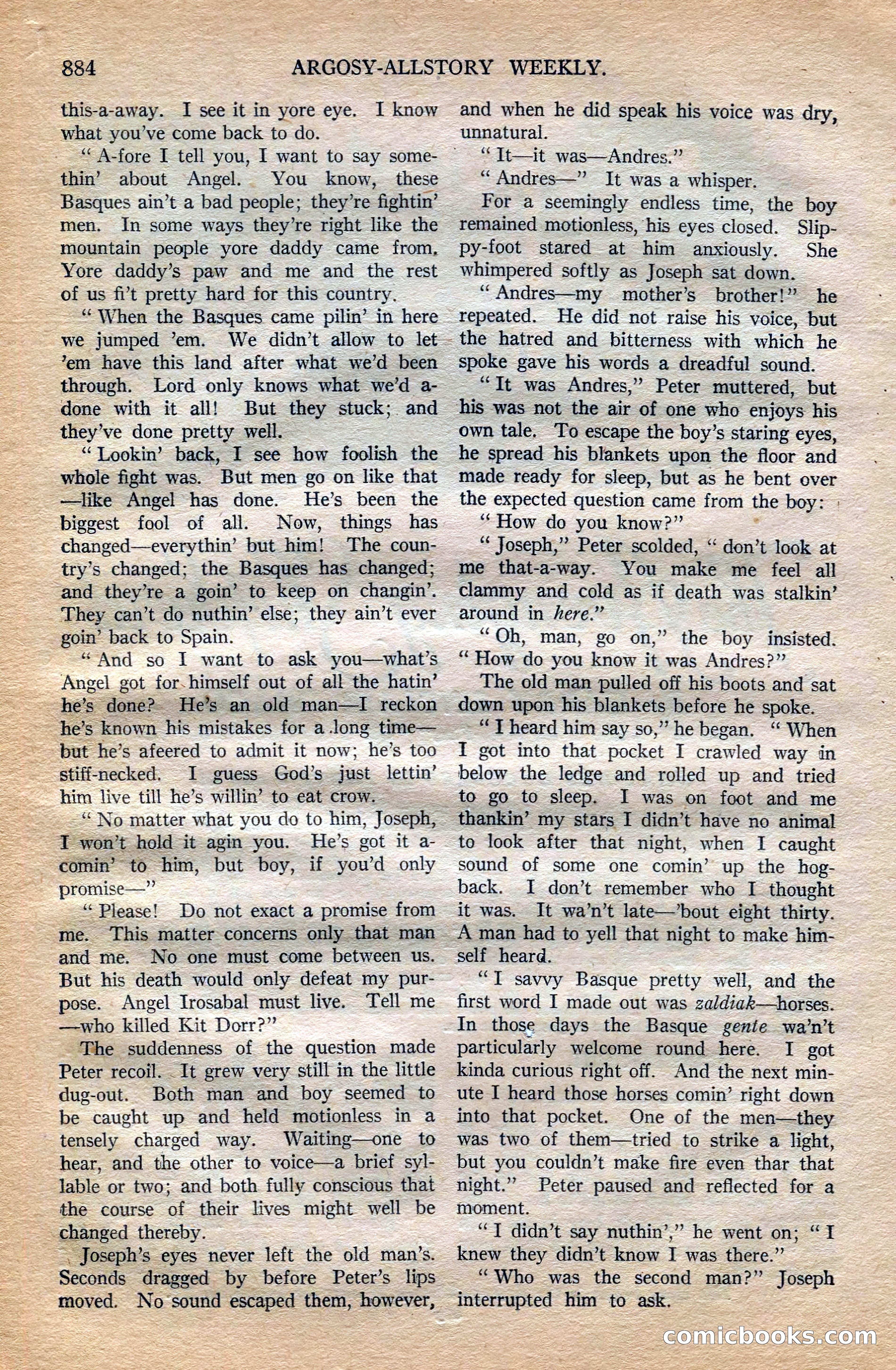 Argosy All-Story Weekly, October 6, 1923 — page 102 of 196