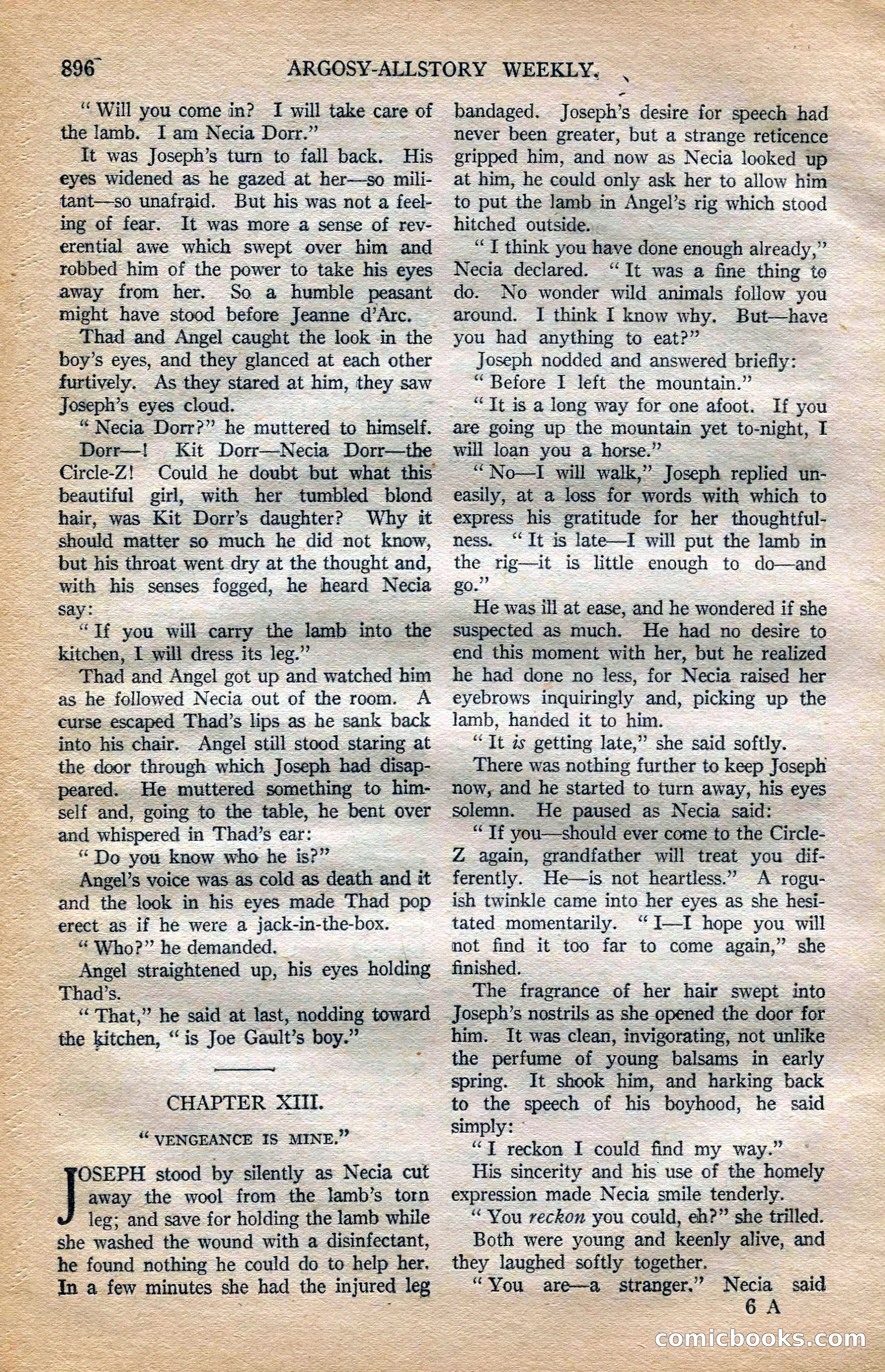 Argosy All-Story Weekly, October 6, 1923 — page 114 of 196