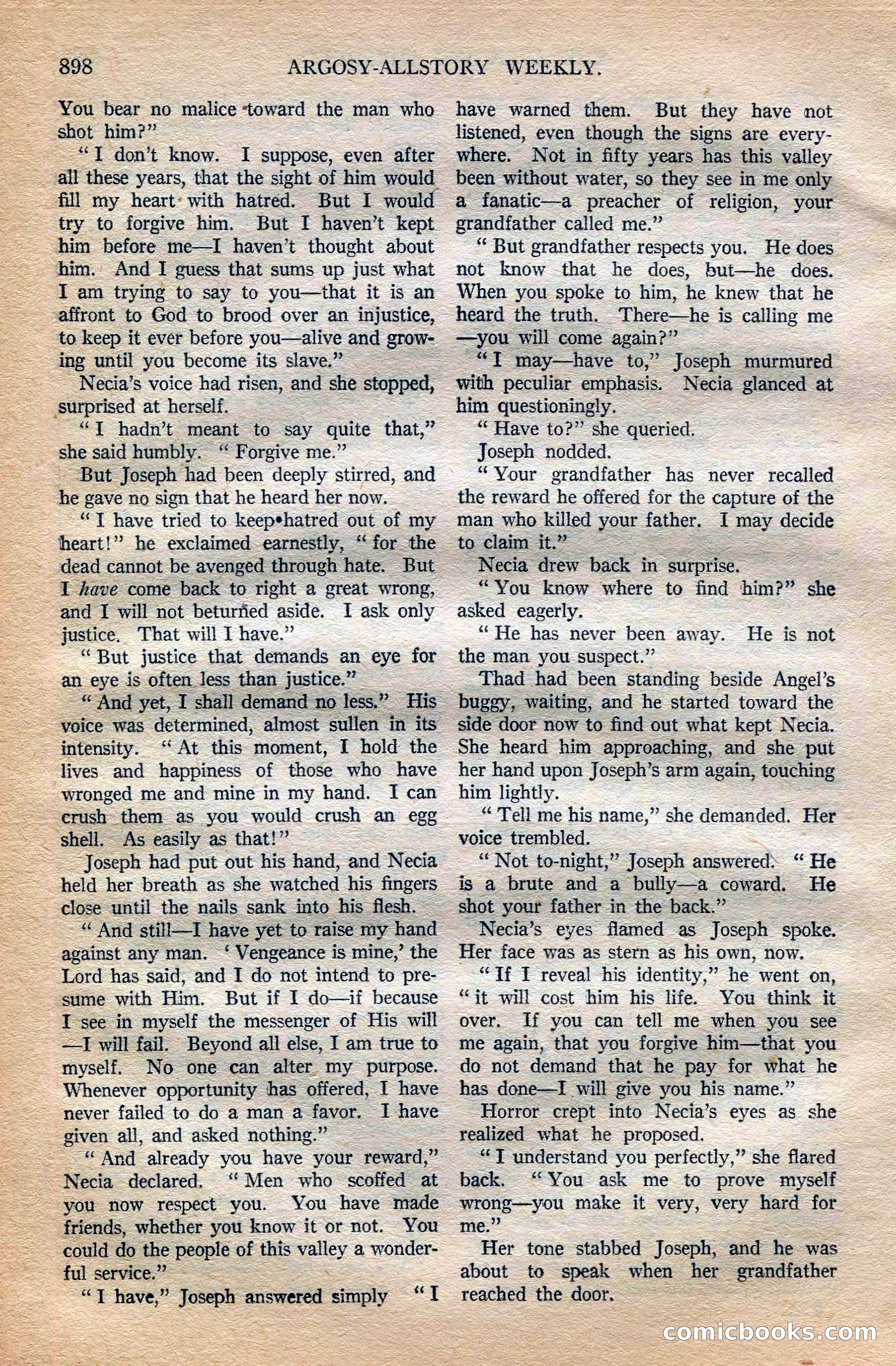 Argosy All-Story Weekly, October 6, 1923 — page 116 of 196
