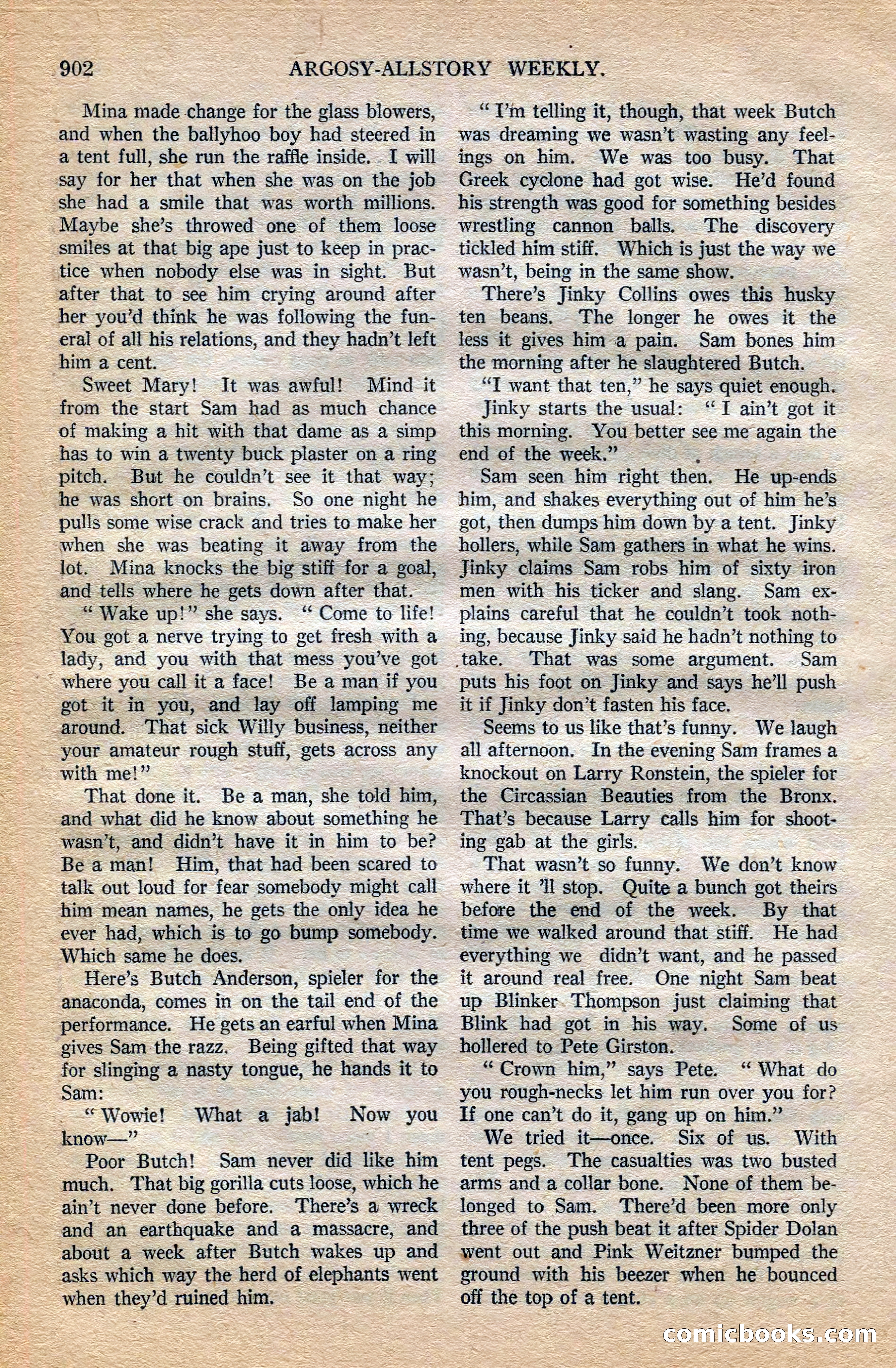 Argosy All-Story Weekly, October 6, 1923 — page 120 of 196