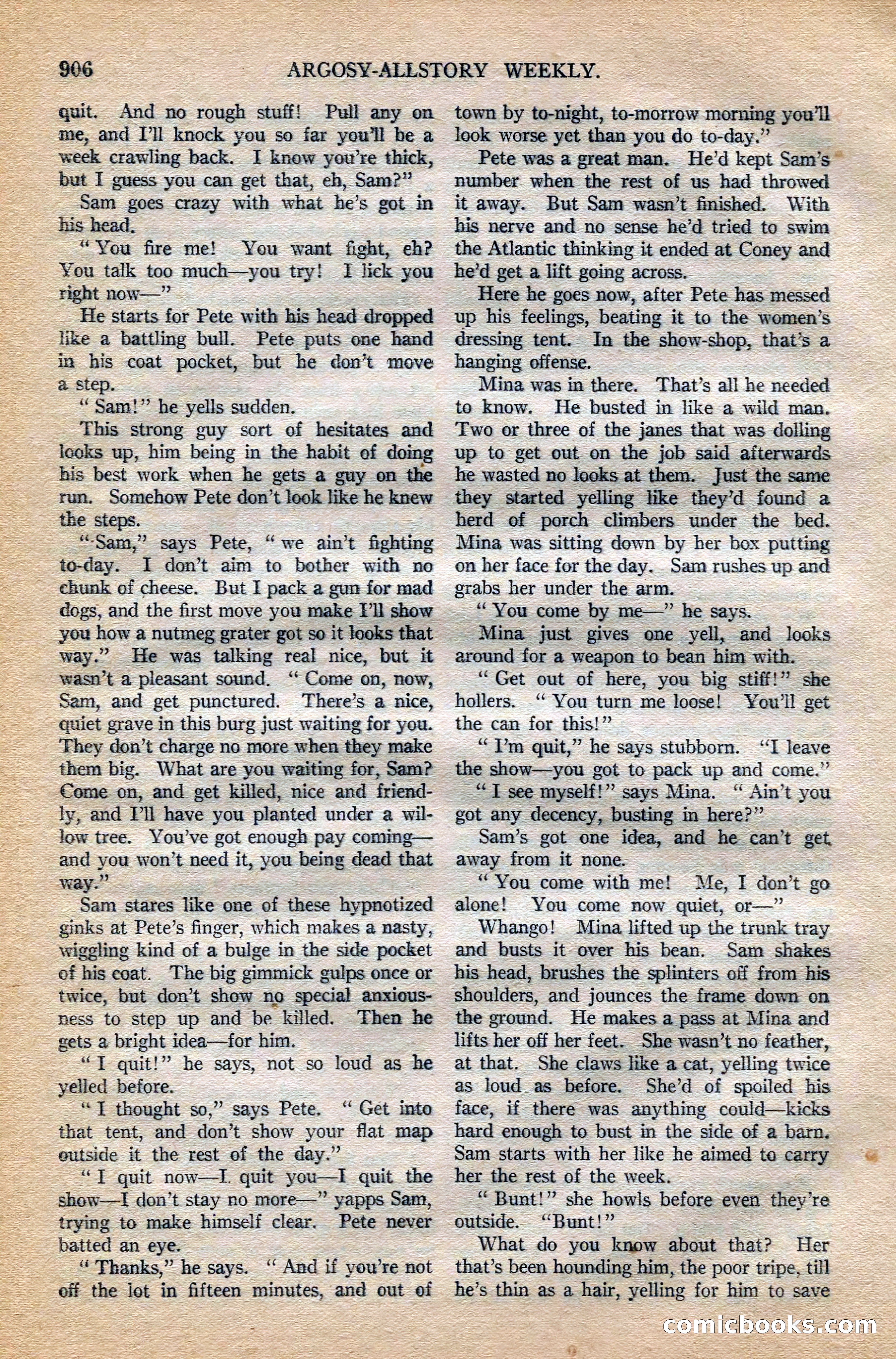 Argosy All-Story Weekly, October 6, 1923 — page 124 of 196