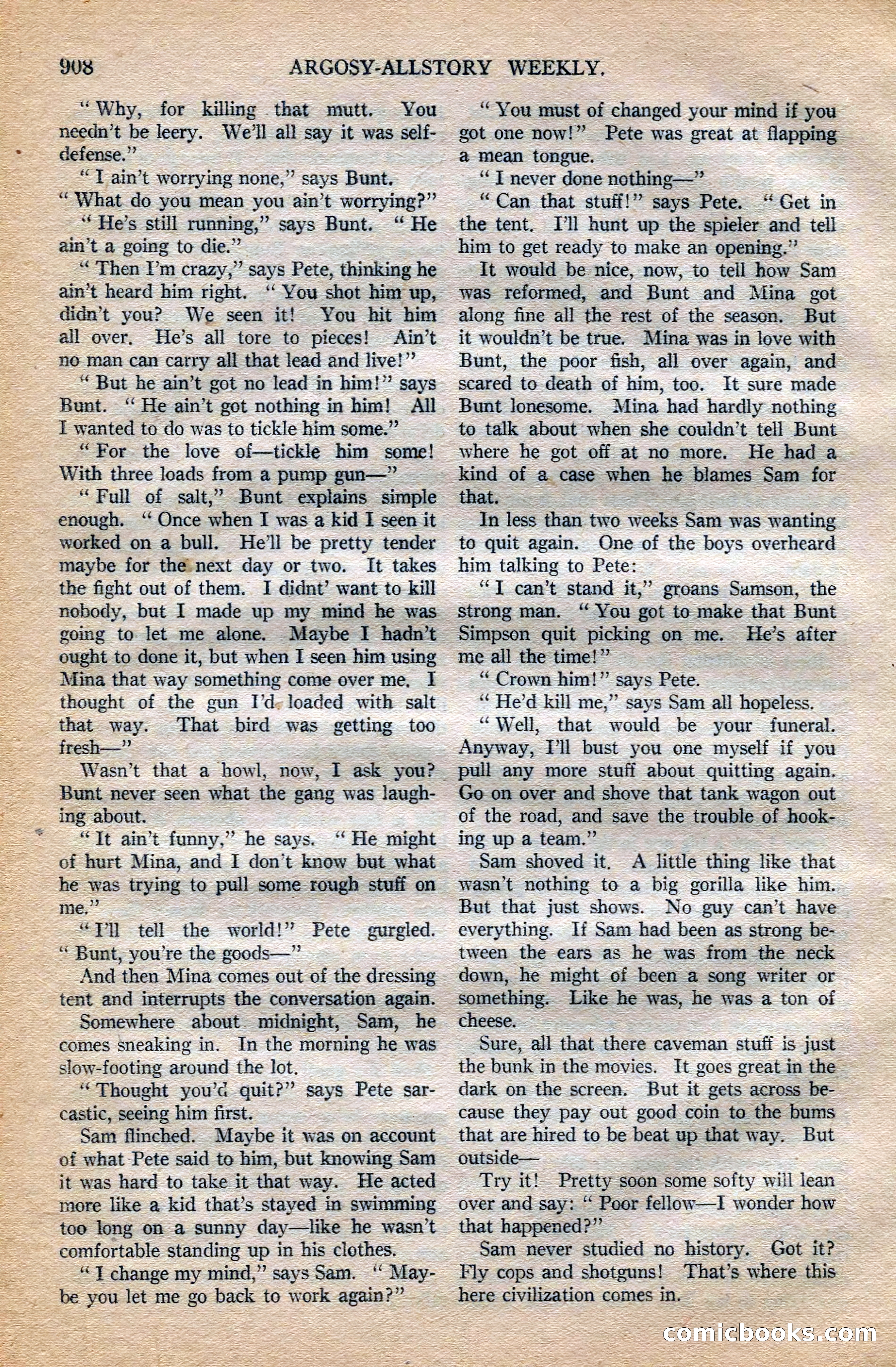 Argosy All-Story Weekly, October 6, 1923 — page 126 of 196