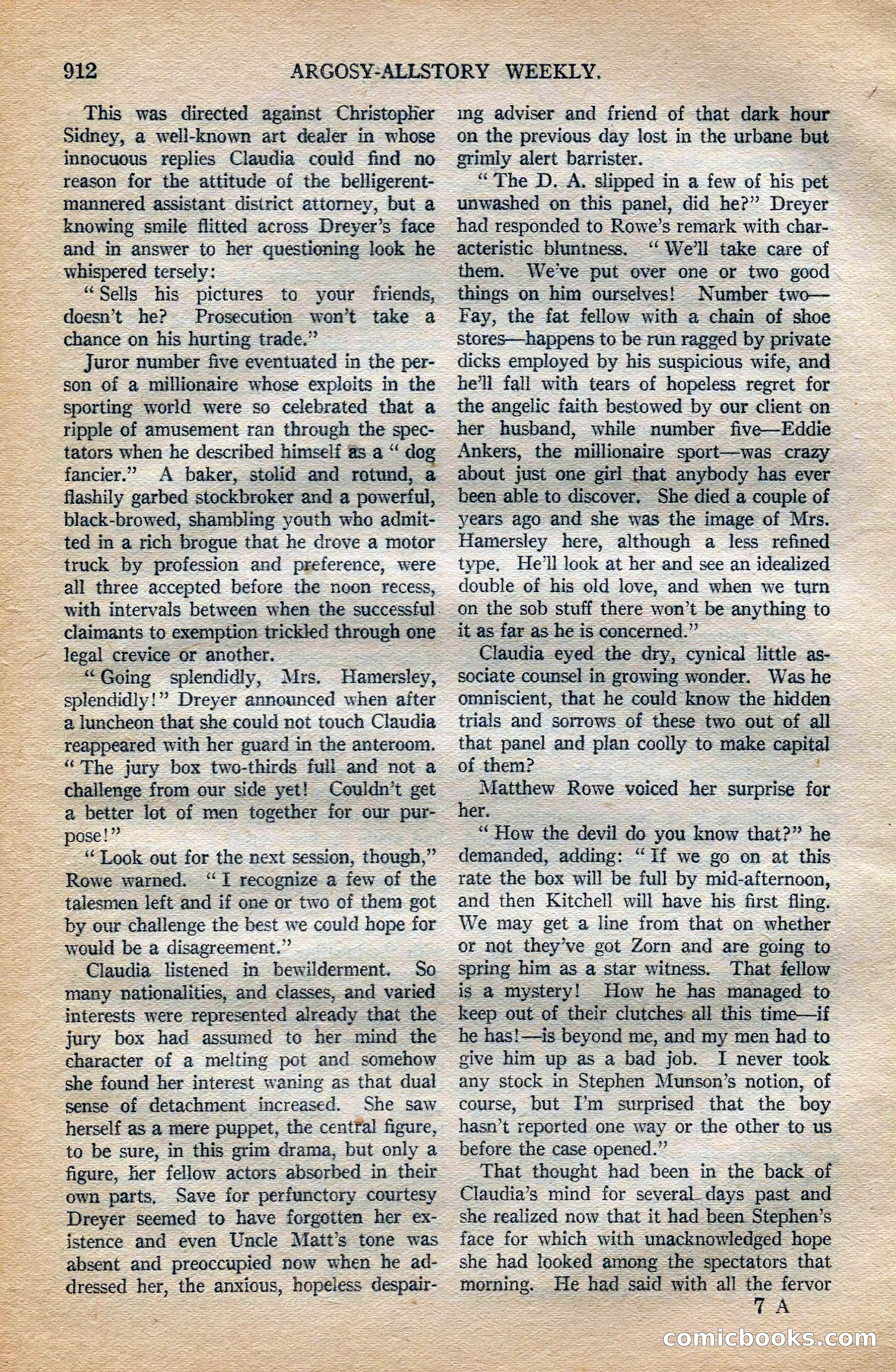 Argosy All-Story Weekly, October 6, 1923 — page 130 of 196