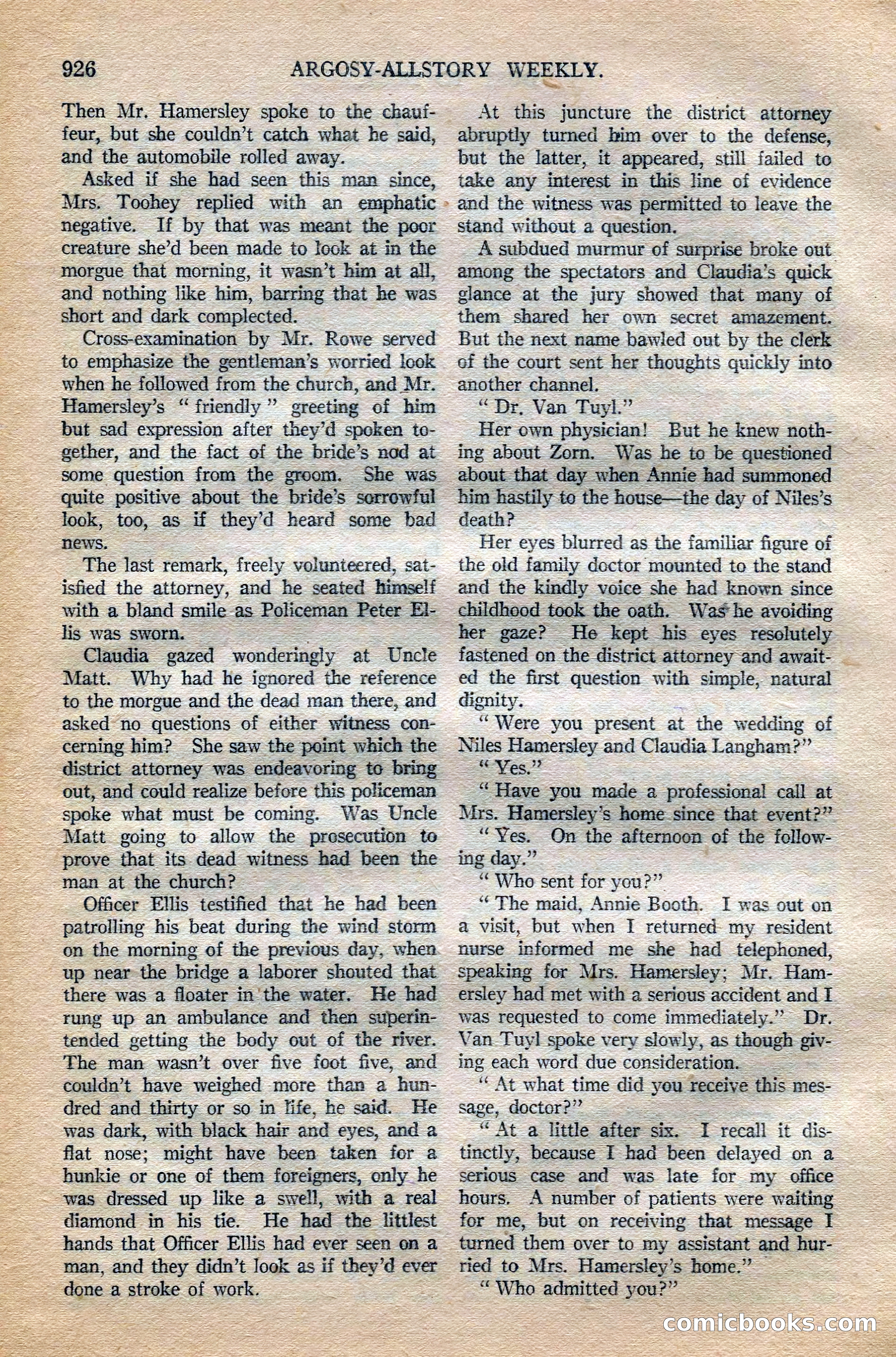Argosy All-Story Weekly, October 6, 1923 — page 144 of 196
