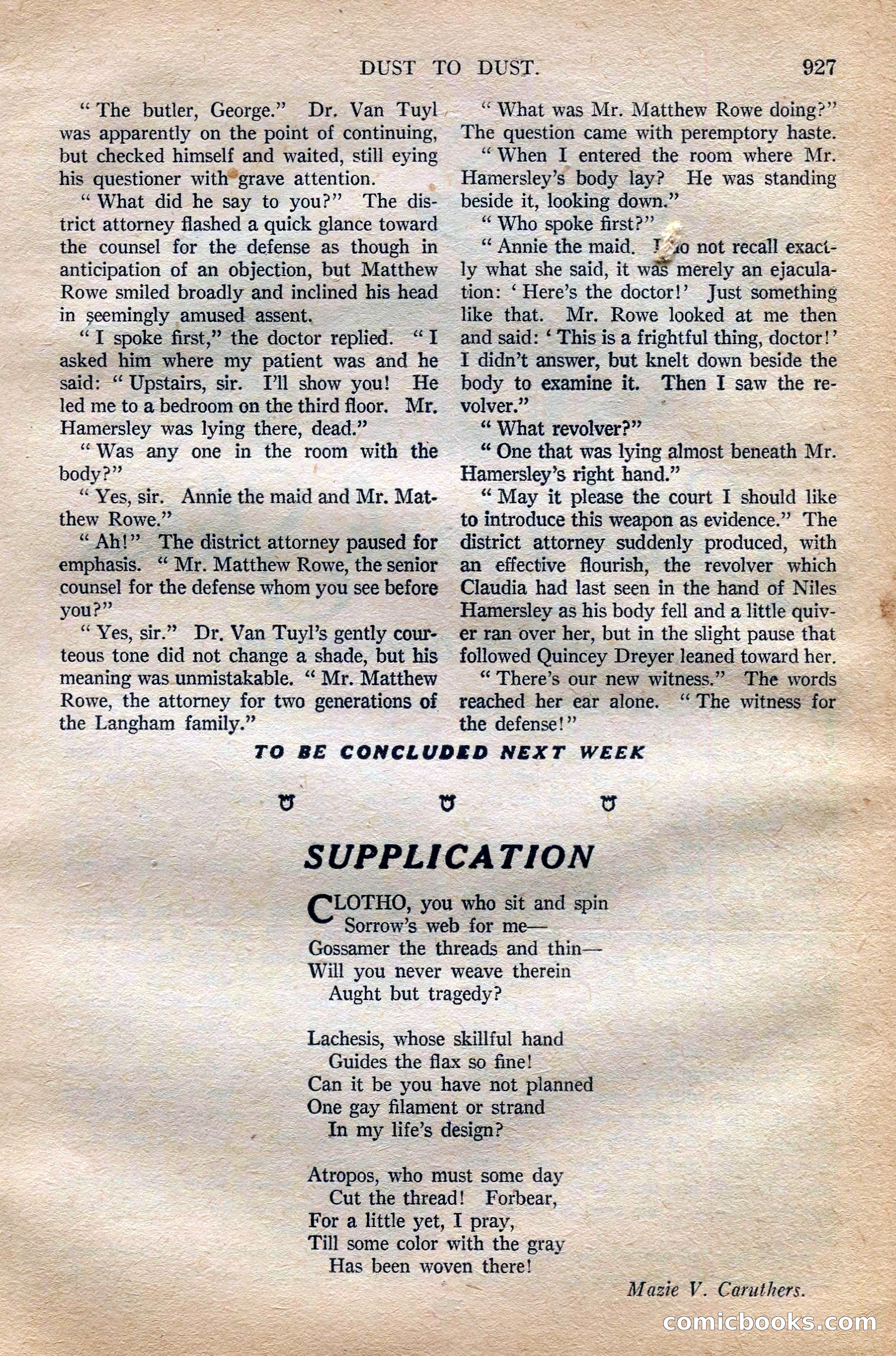 Argosy All-Story Weekly, October 6, 1923 — page 145 of 196