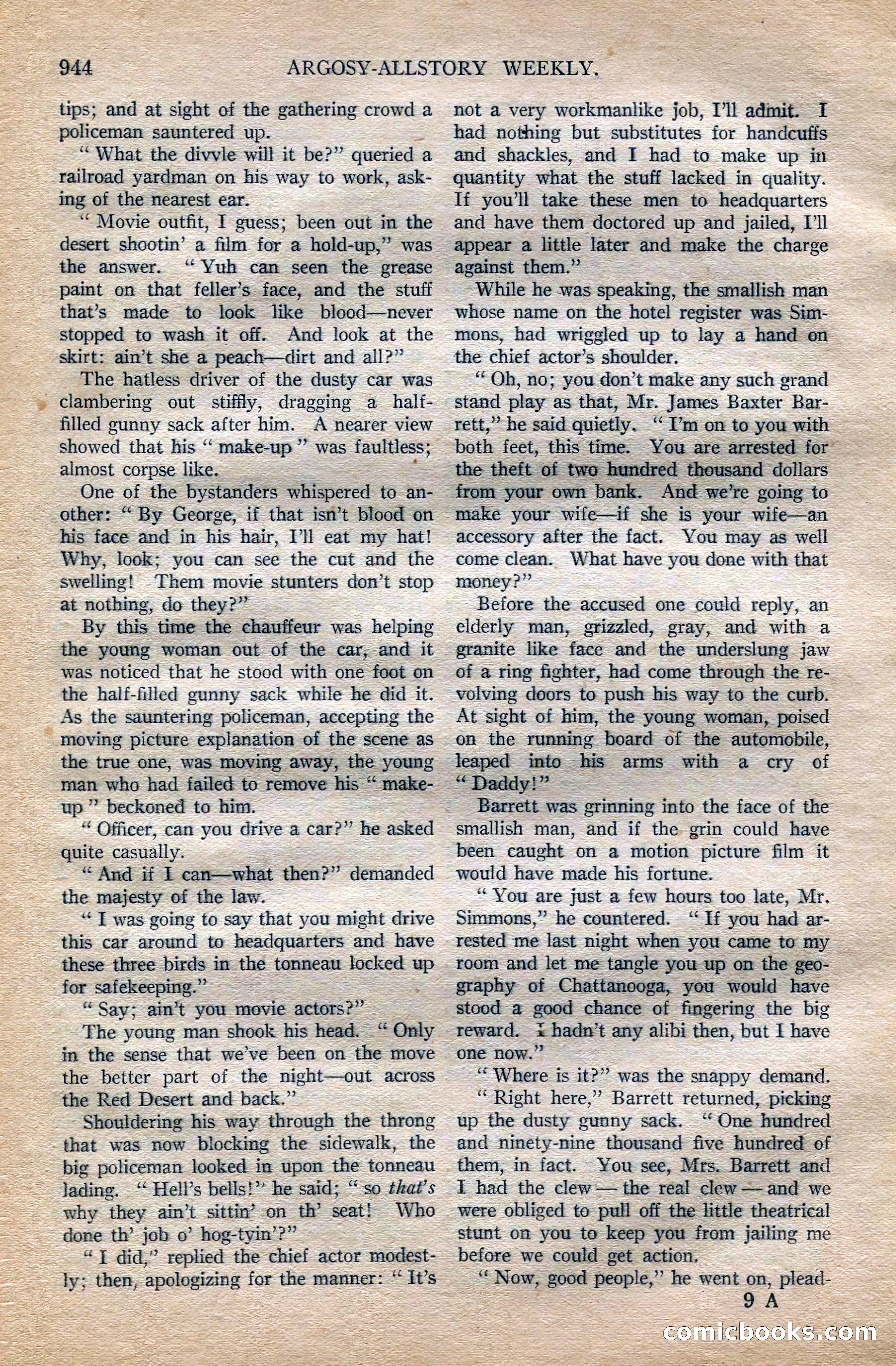 Argosy All-Story Weekly, October 6, 1923 — page 162 of 196
