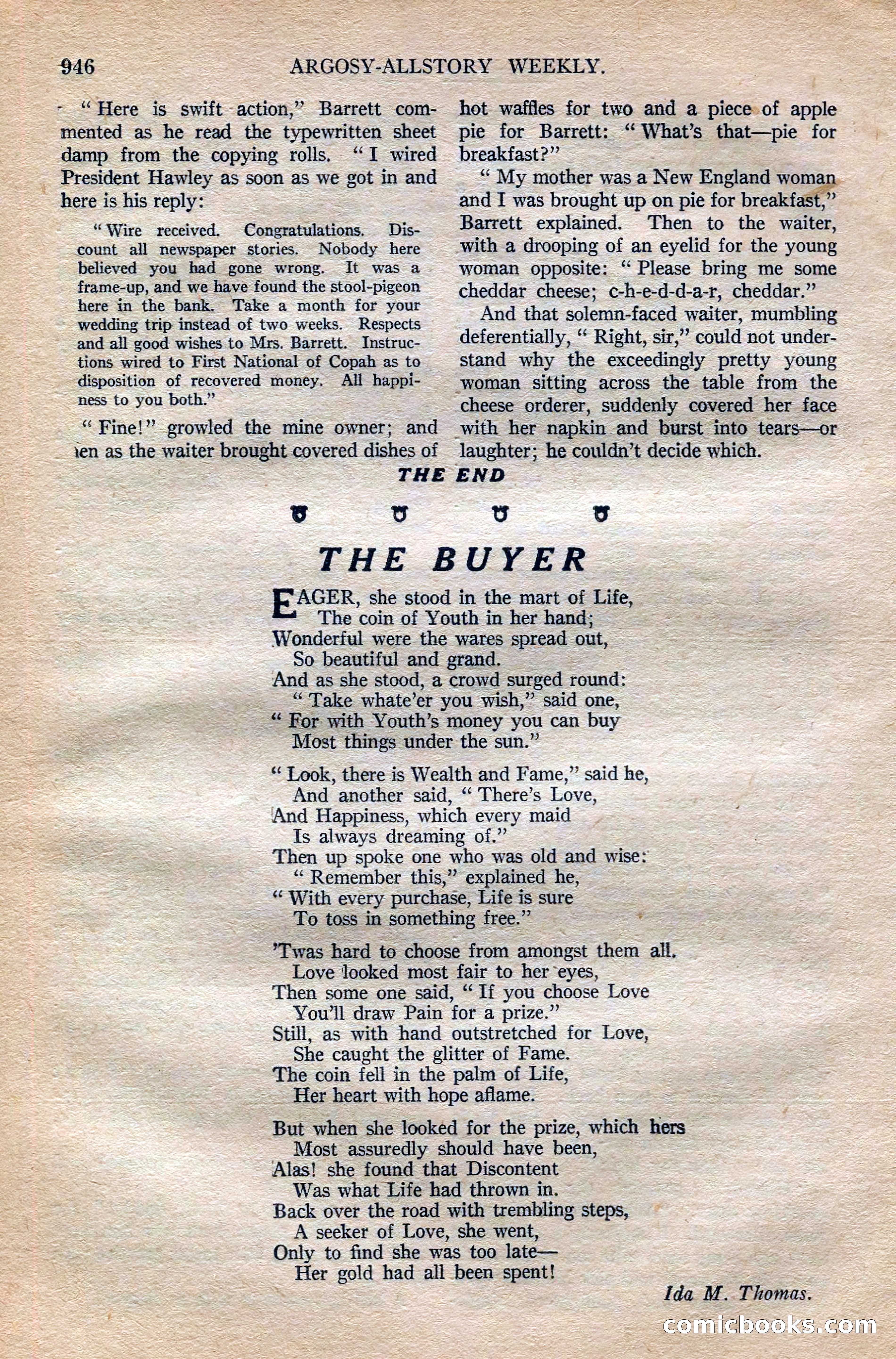 Argosy All-Story Weekly, October 6, 1923 — page 164 of 196