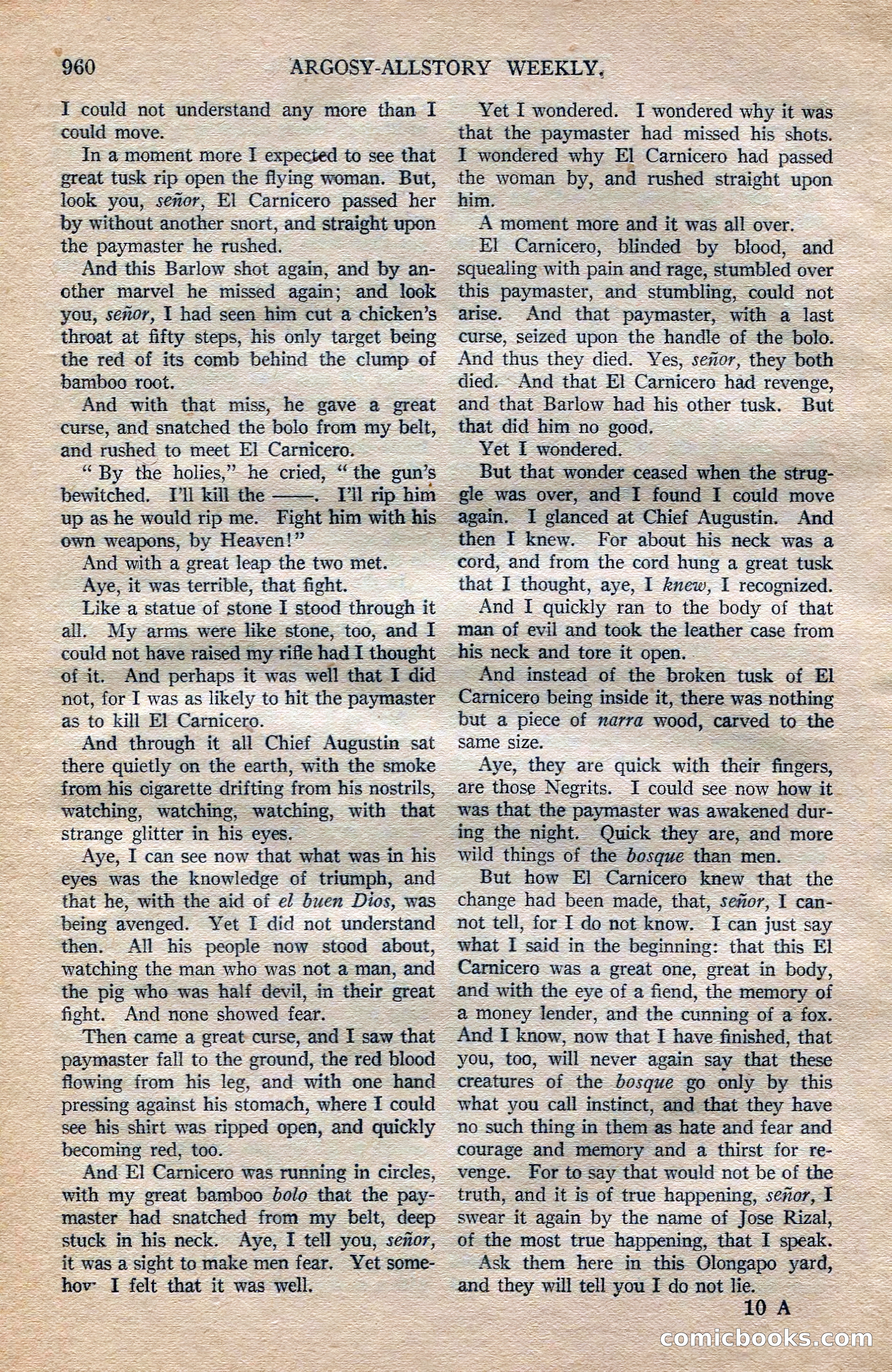 Argosy All-Story Weekly, October 6, 1923 — page 178 of 196