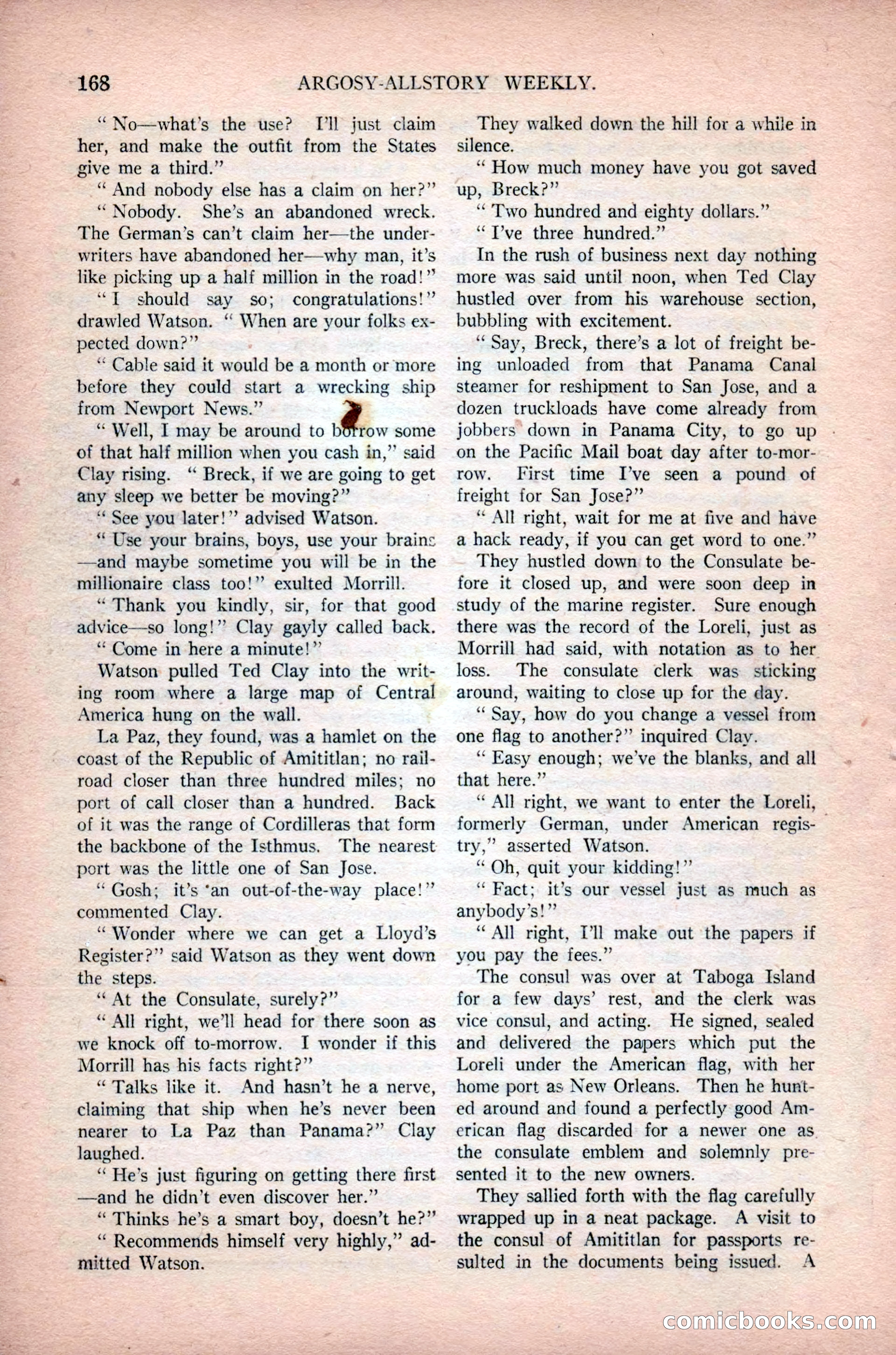 Argosy All-Story Weekly, February 23, 1924 — page 10 of 166