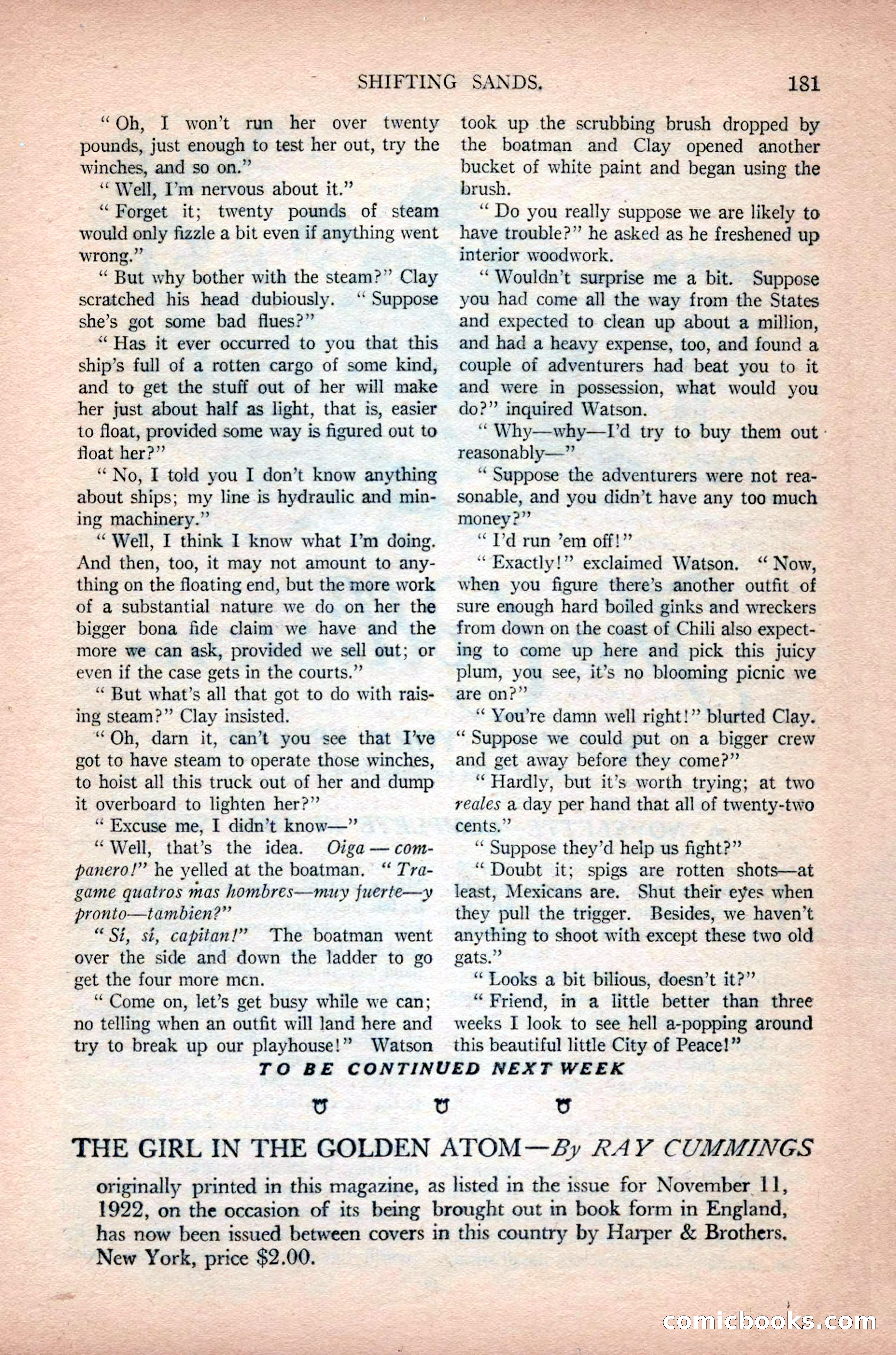 Argosy All-Story Weekly, February 23, 1924 — page 23 of 166