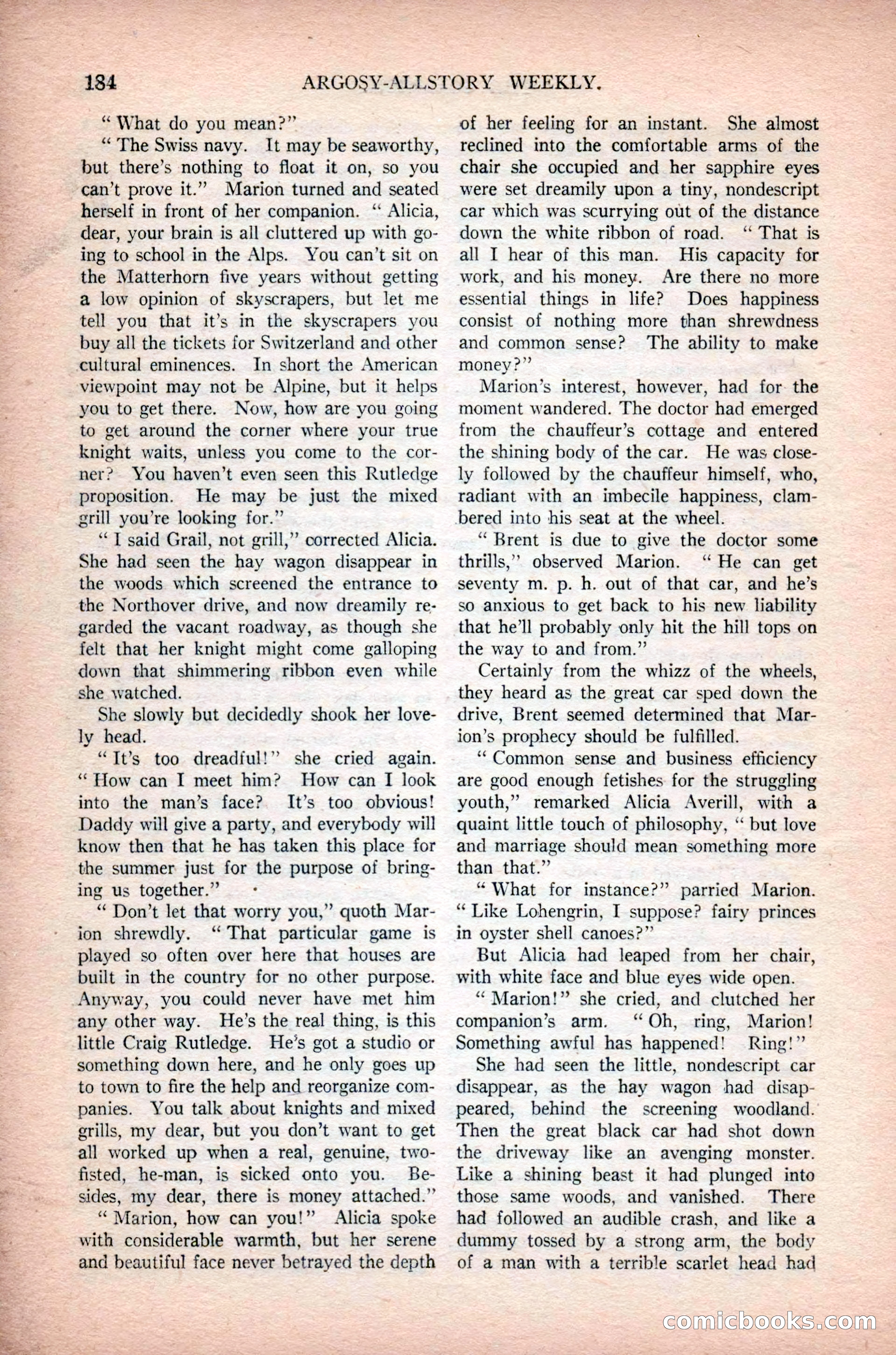 Argosy All-Story Weekly, February 23, 1924 — page 26 of 166