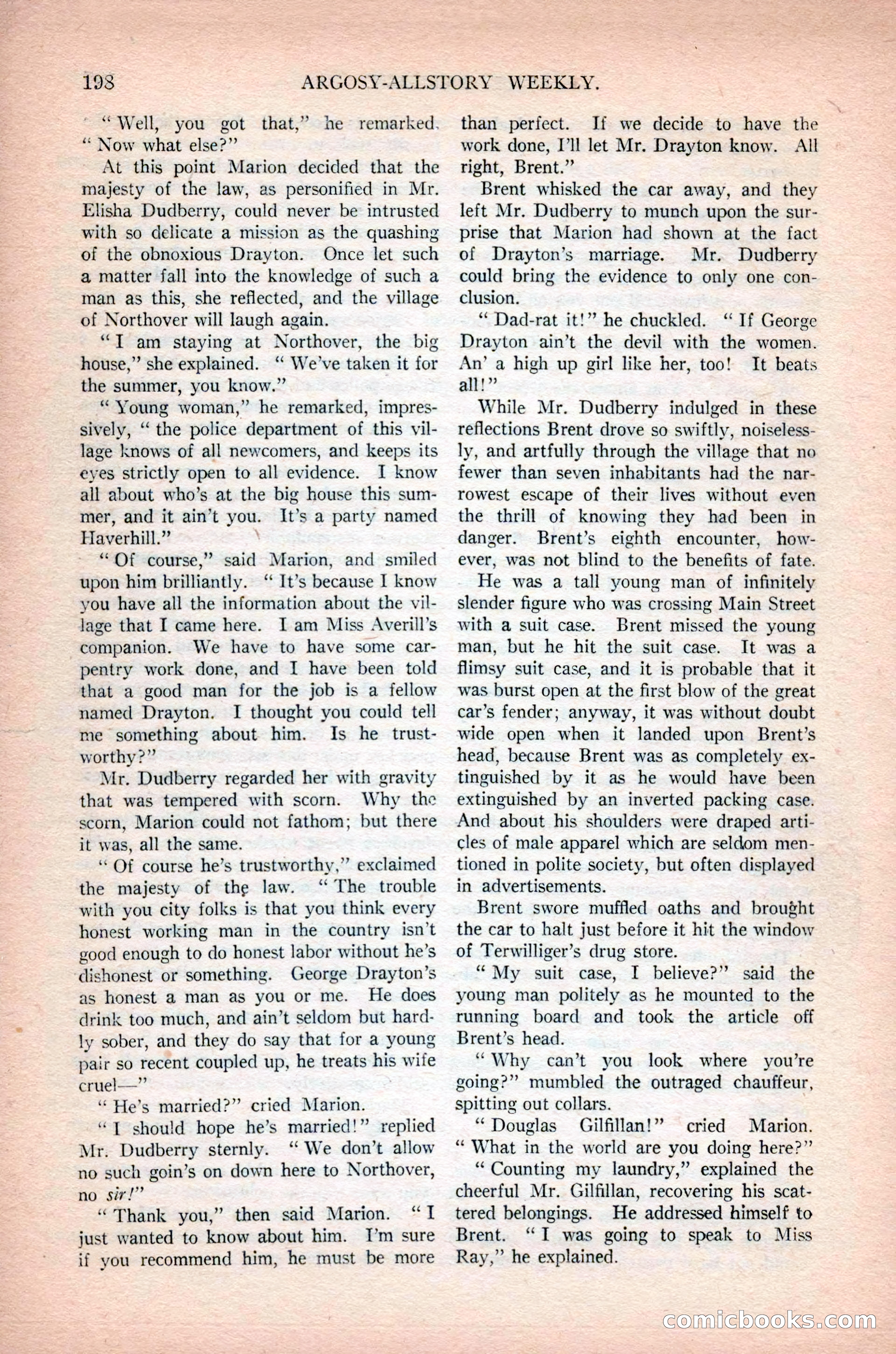Argosy All-Story Weekly, February 23, 1924 — page 40 of 166