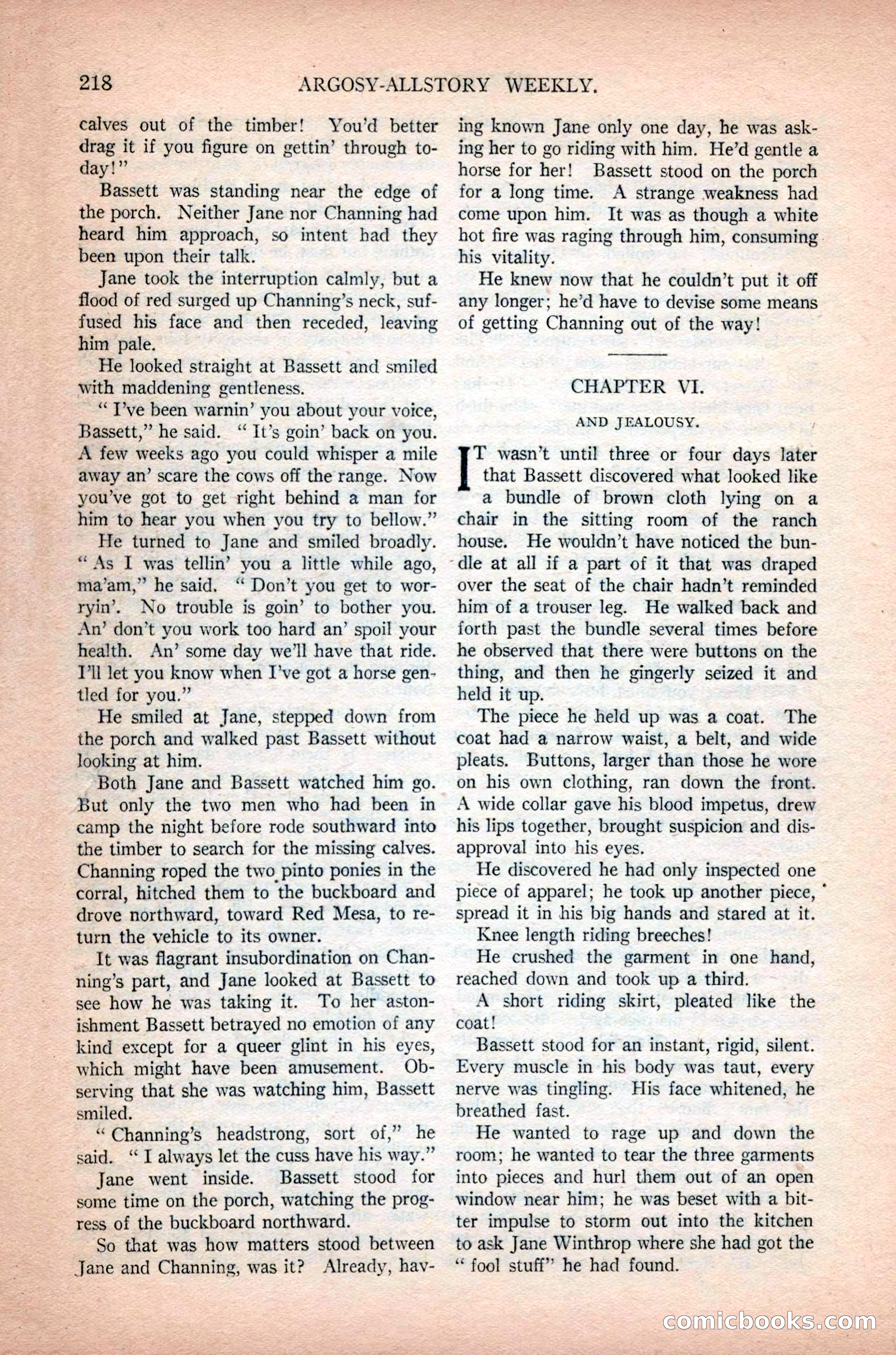 Argosy All-Story Weekly, February 23, 1924 — page 60 of 166