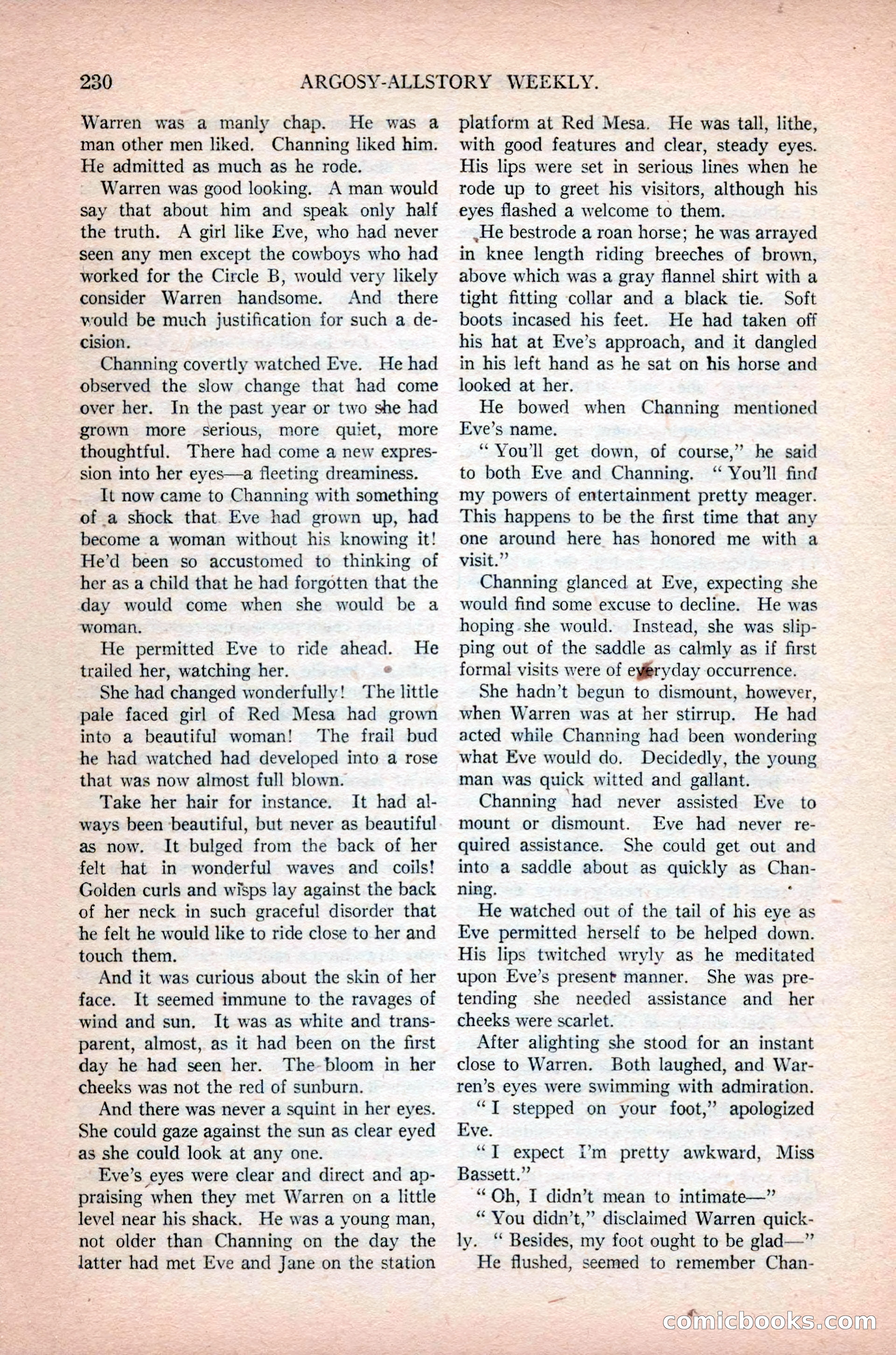 Argosy All-Story Weekly, February 23, 1924 — page 72 of 166