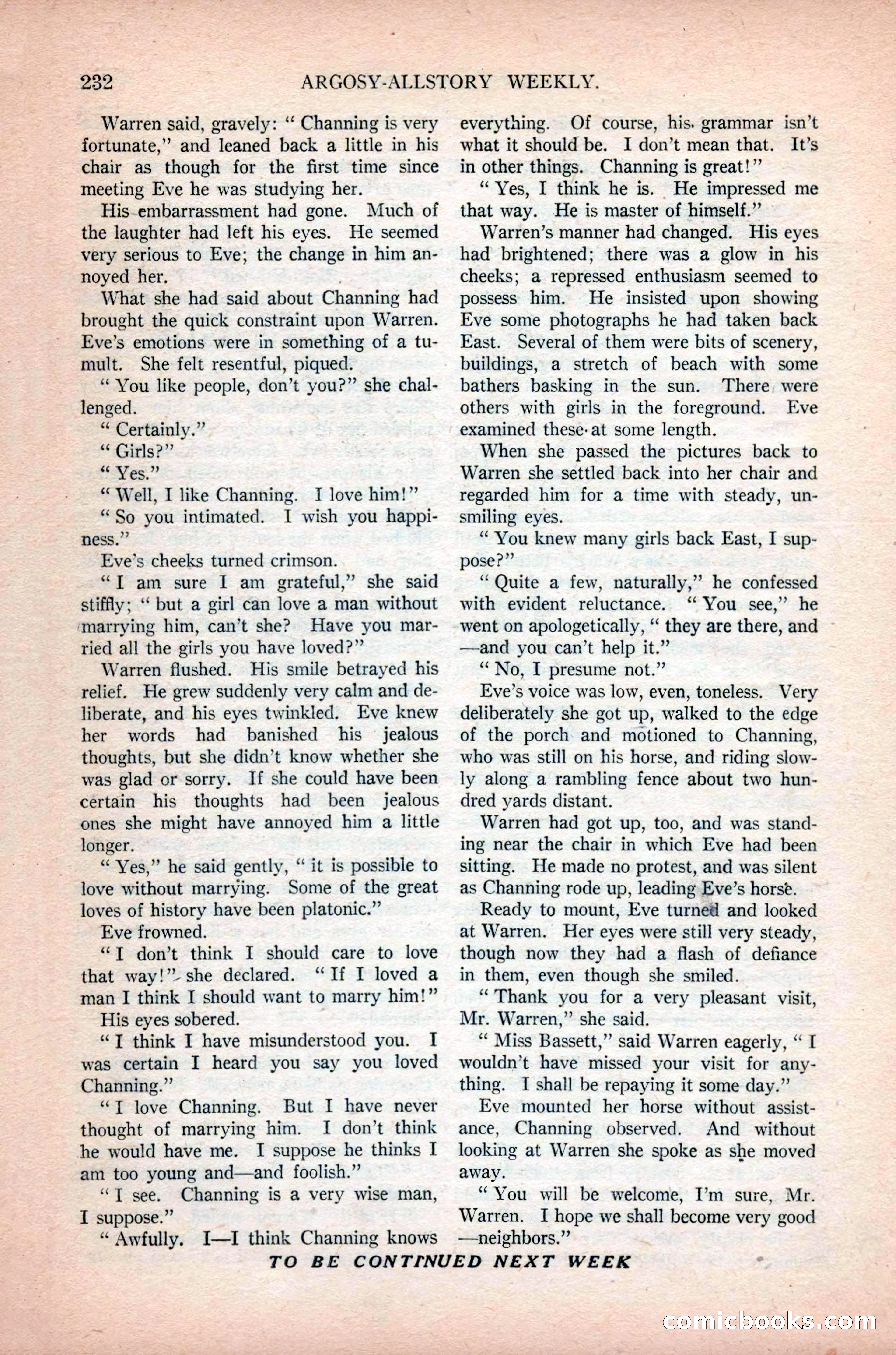 Argosy All-Story Weekly, February 23, 1924 — page 74 of 166