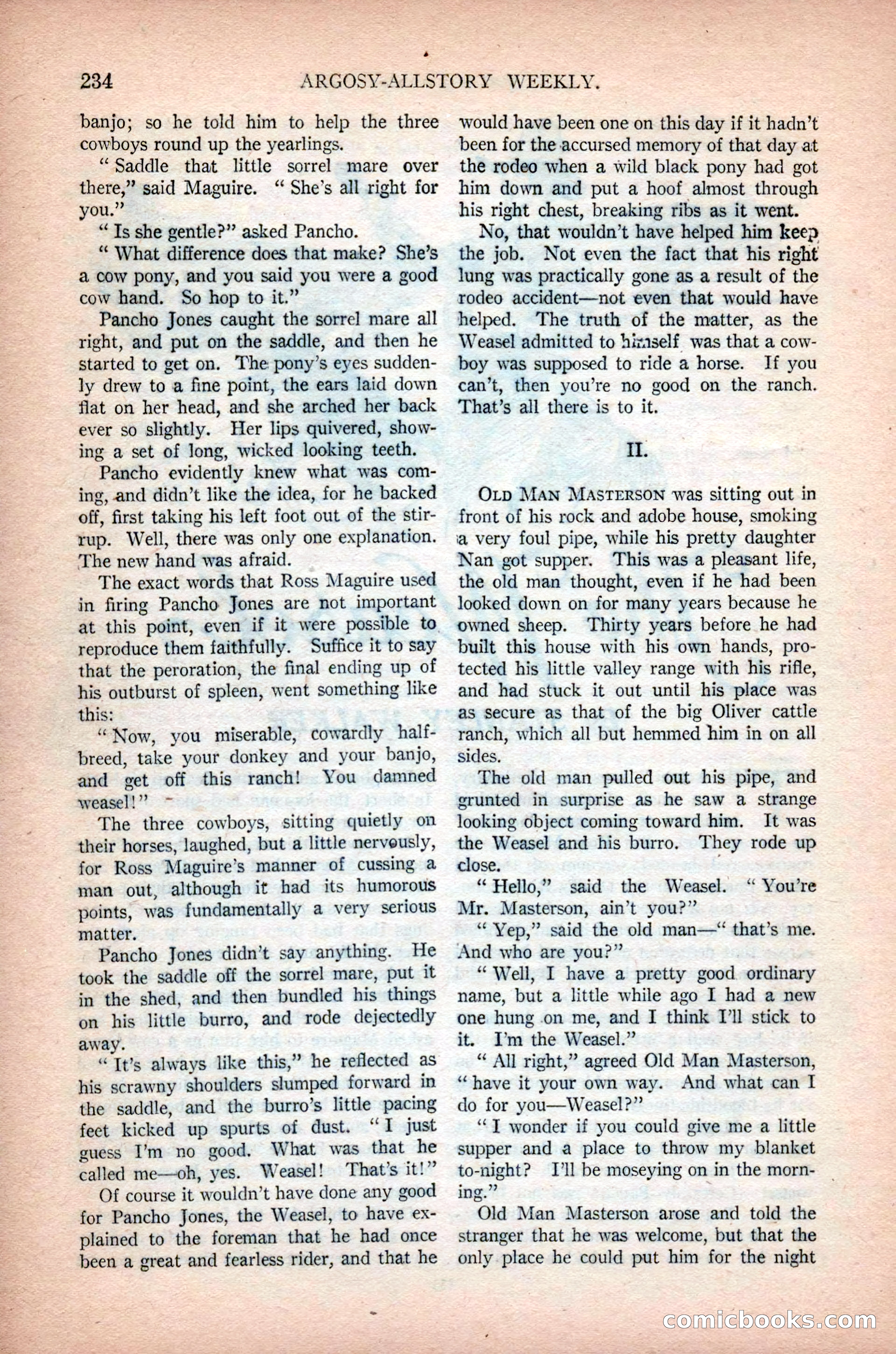 Argosy All-Story Weekly, February 23, 1924 — page 76 of 166