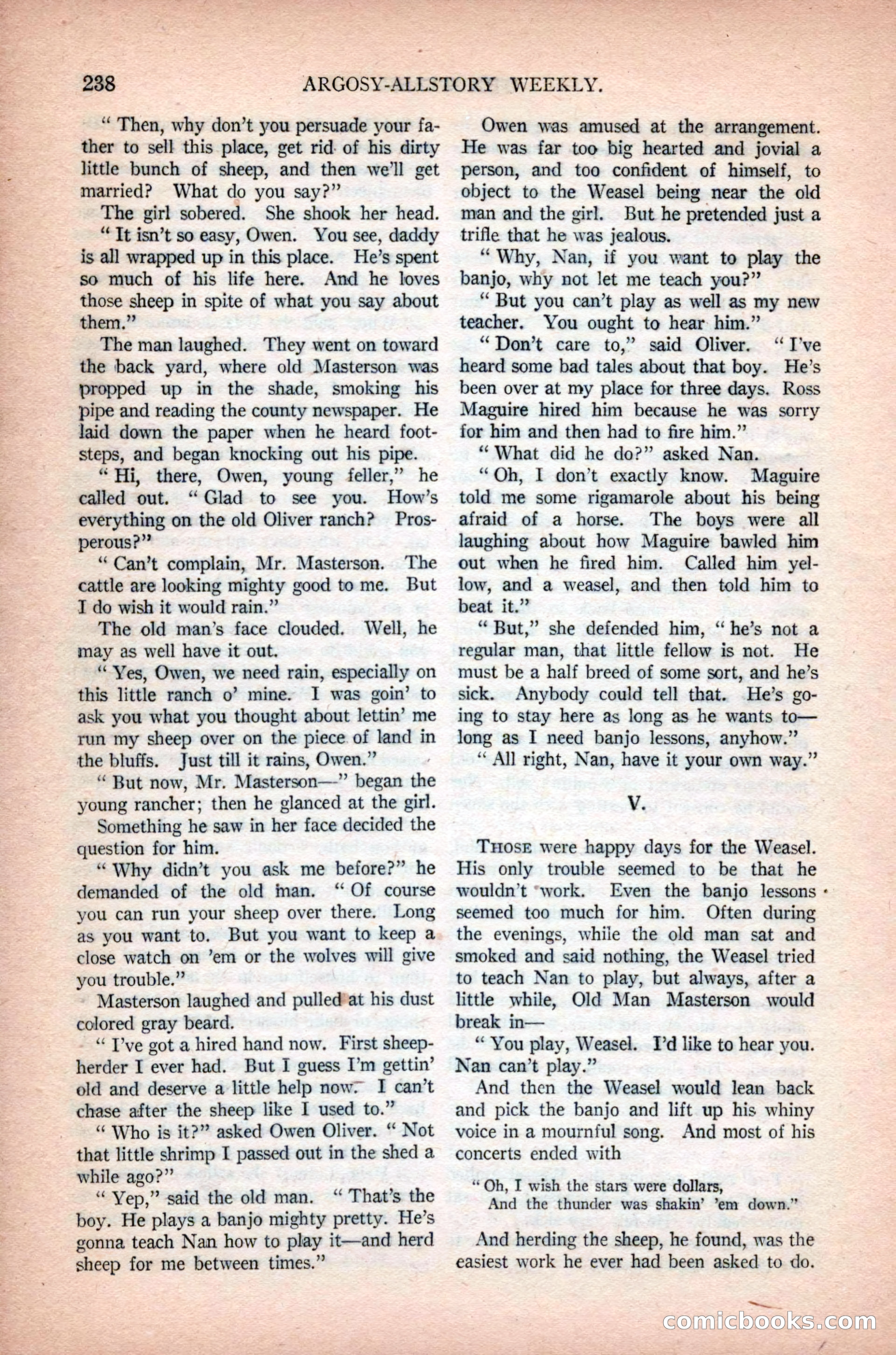 Argosy All-Story Weekly, February 23, 1924 — page 80 of 166