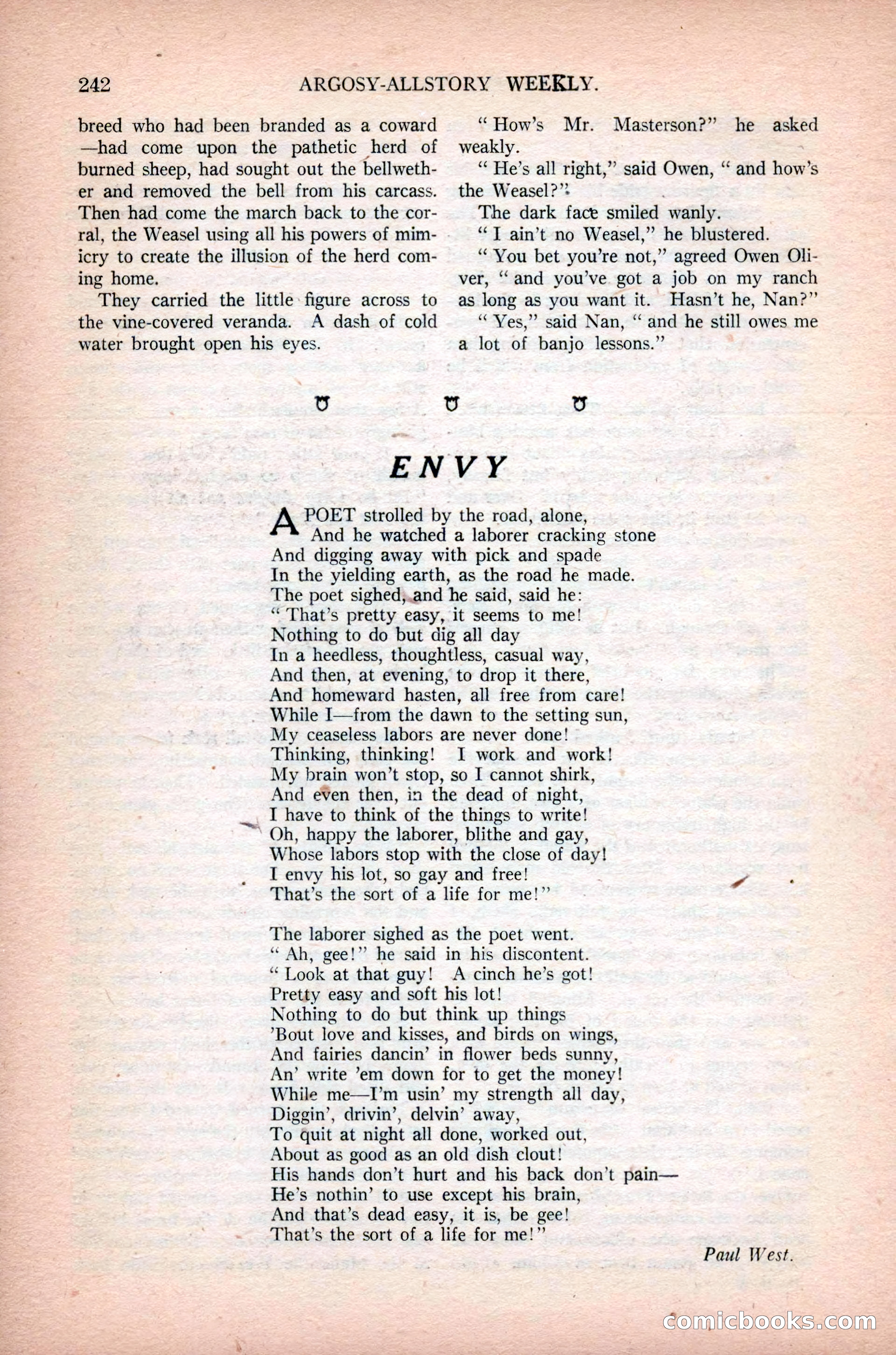 Argosy All-Story Weekly, February 23, 1924 — page 84 of 166