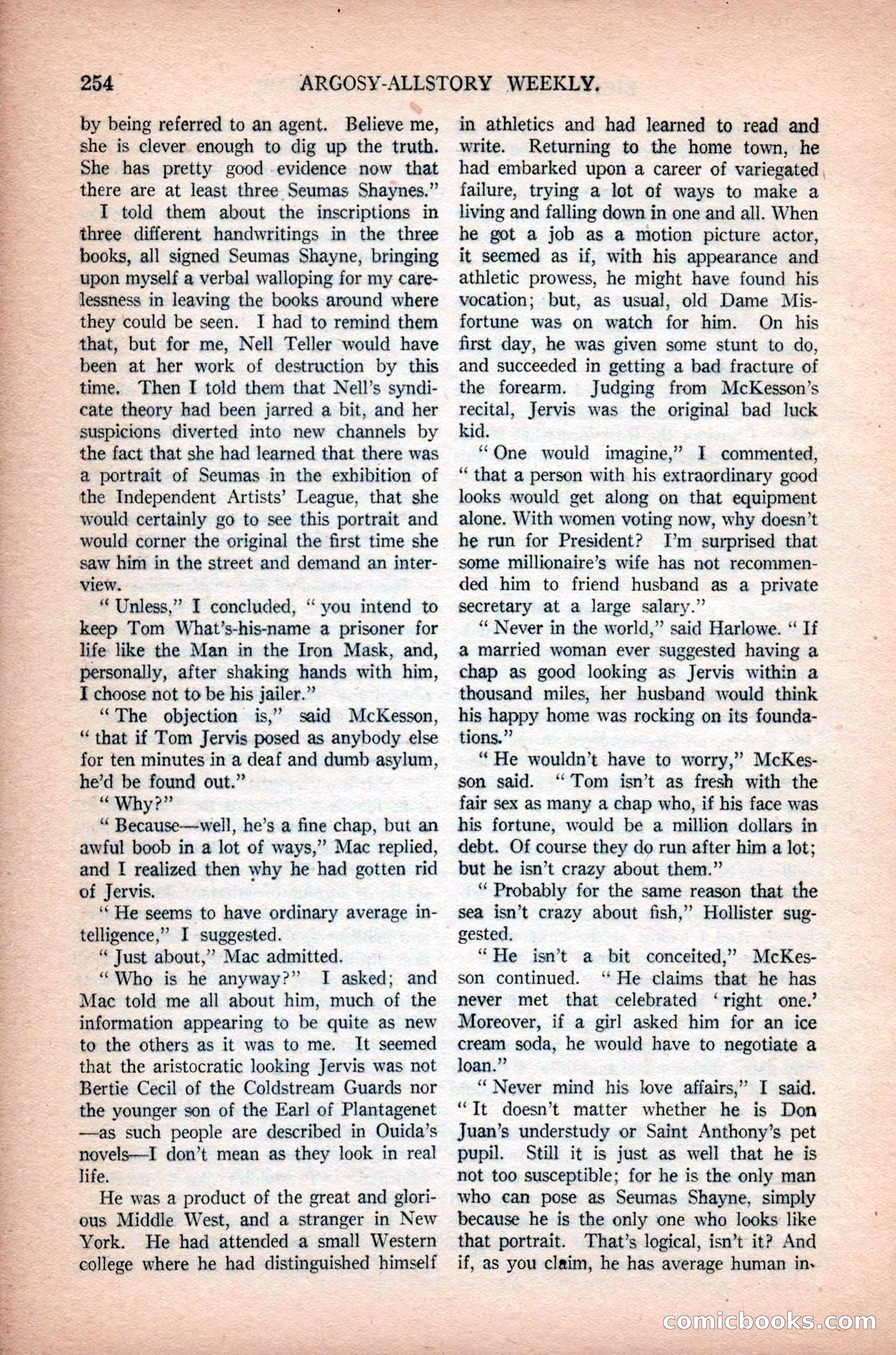 Argosy All-Story Weekly, February 23, 1924 — page 96 of 166