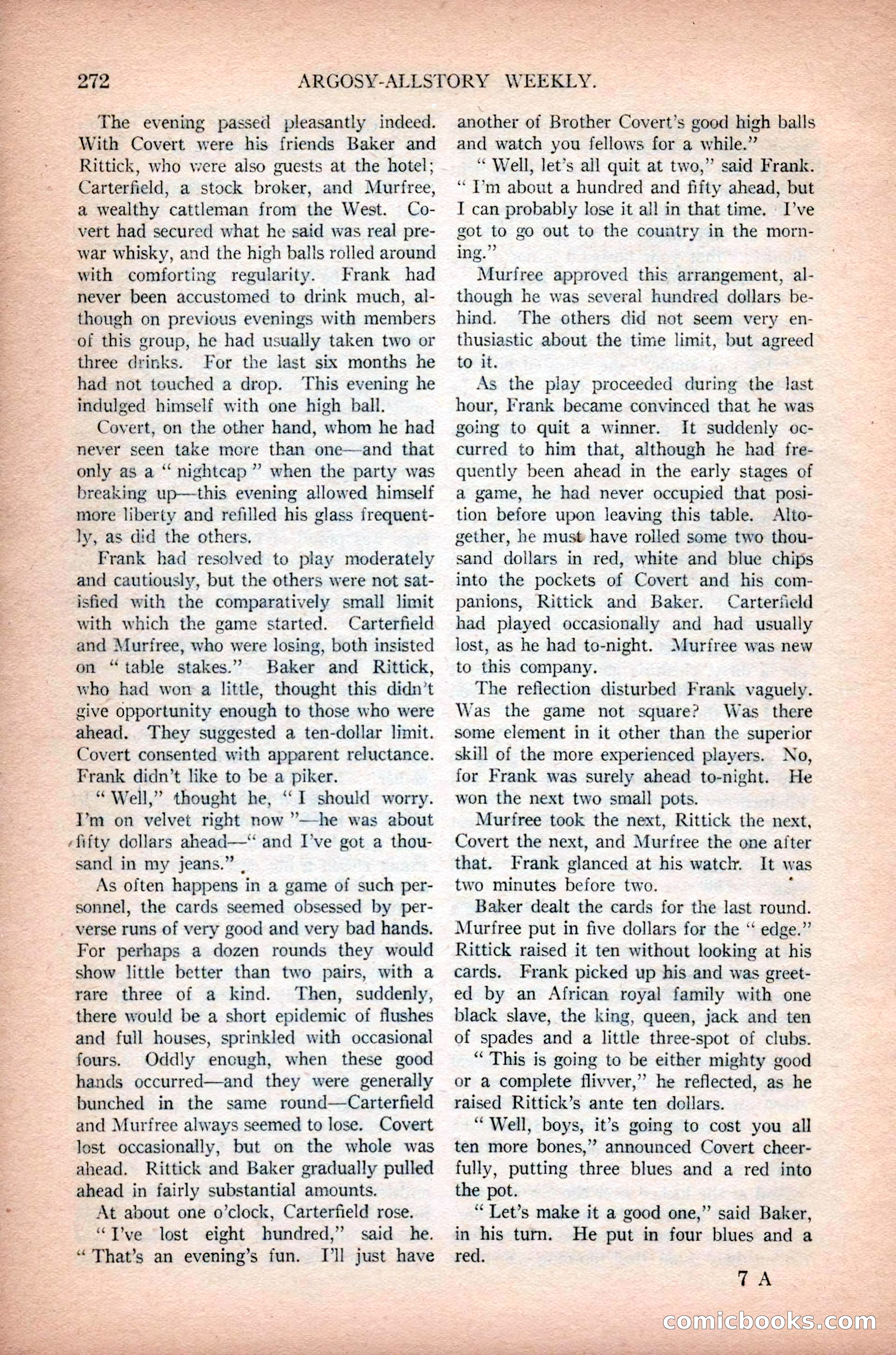 Argosy All-Story Weekly, February 23, 1924 — page 114 of 166