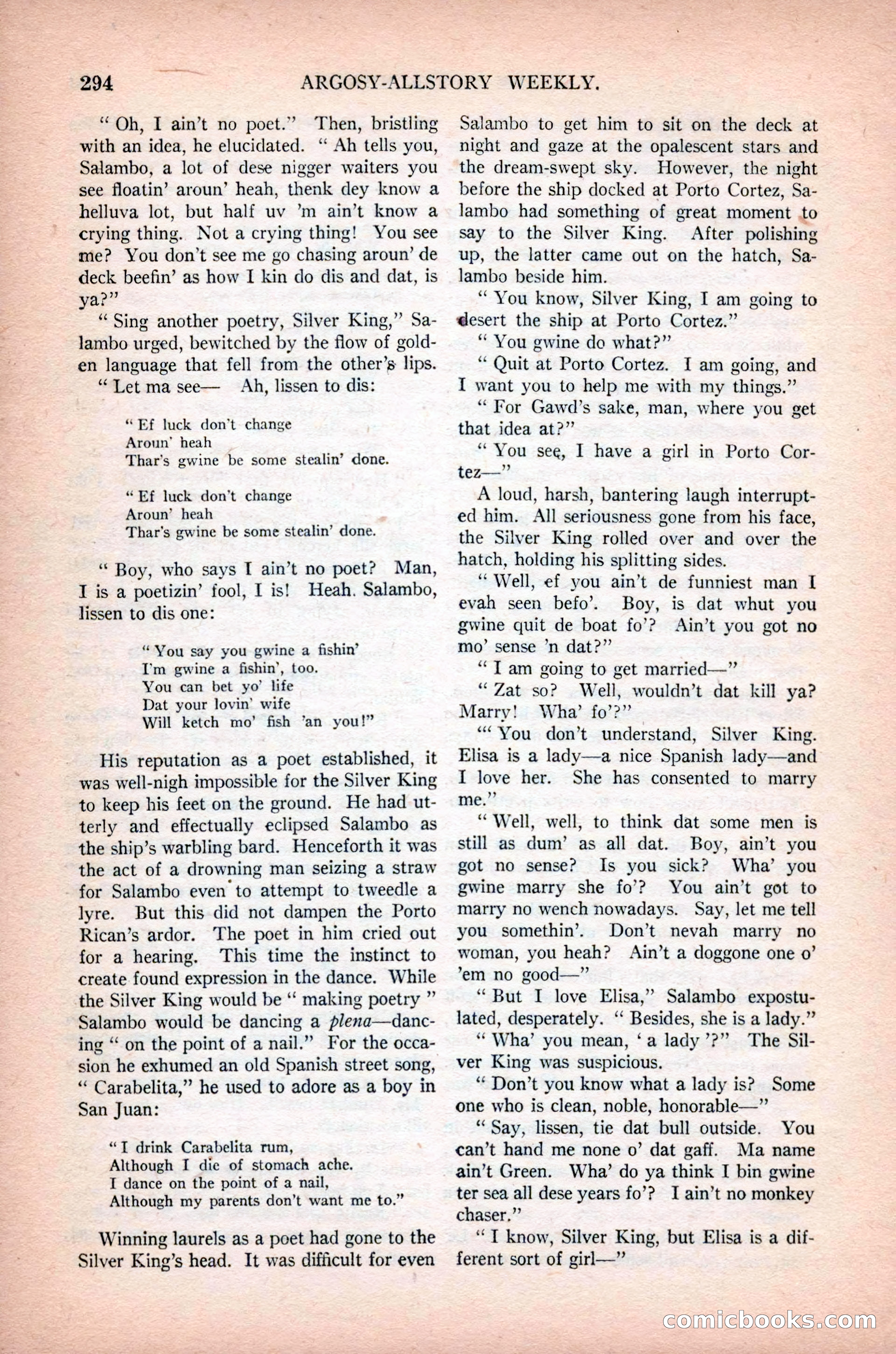 Argosy All-Story Weekly, February 23, 1924 — page 136 of 166